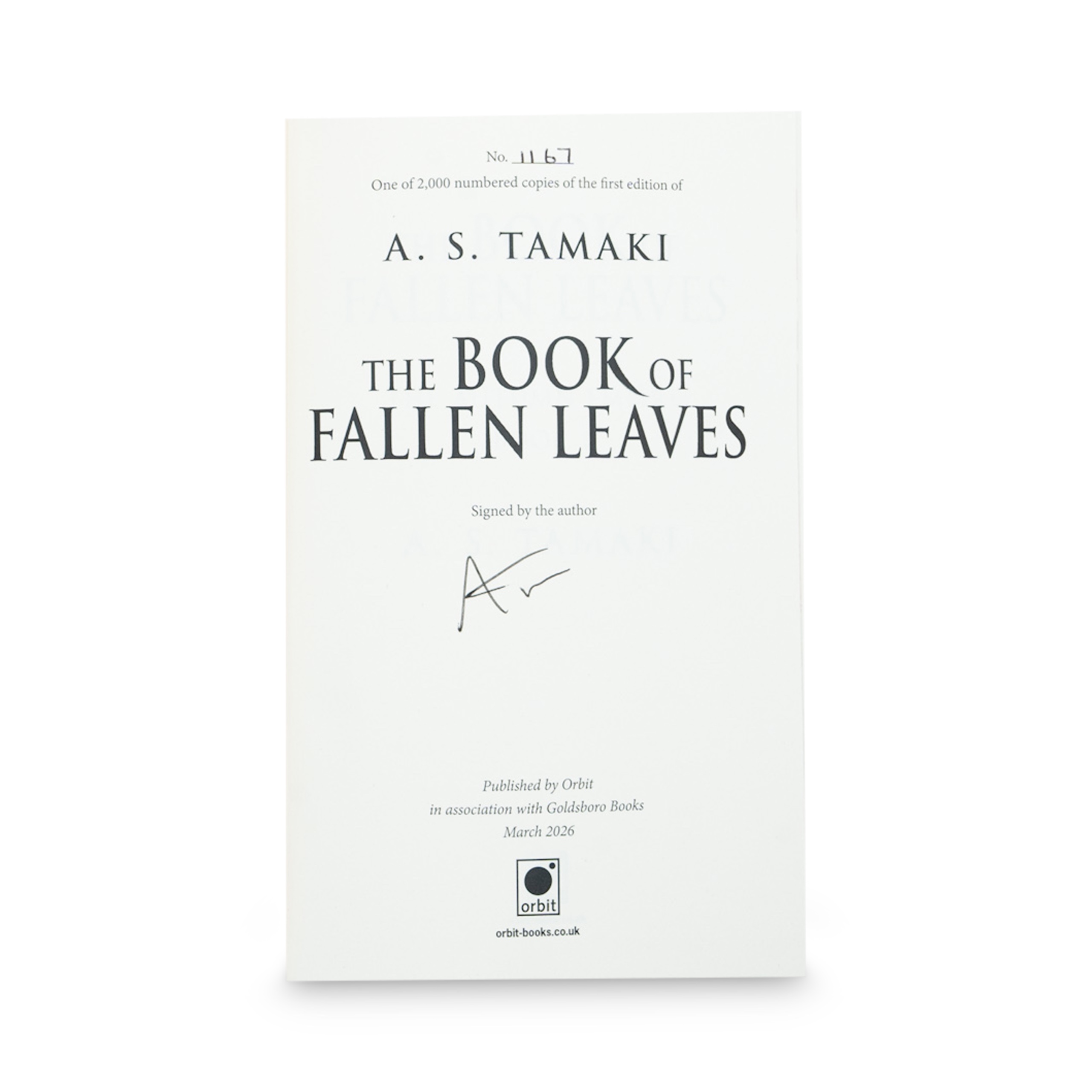 Tamaki, A.S. -- The Book of Fallen Leaves [Book]