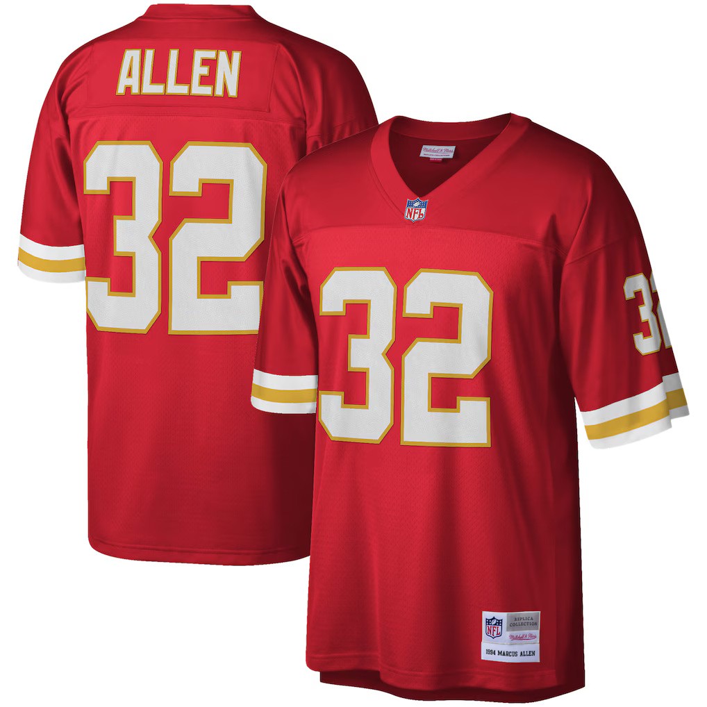 Kansas City Chiefs 1994 Marcus Allen #32 Red Mitchell and Ness Jersey