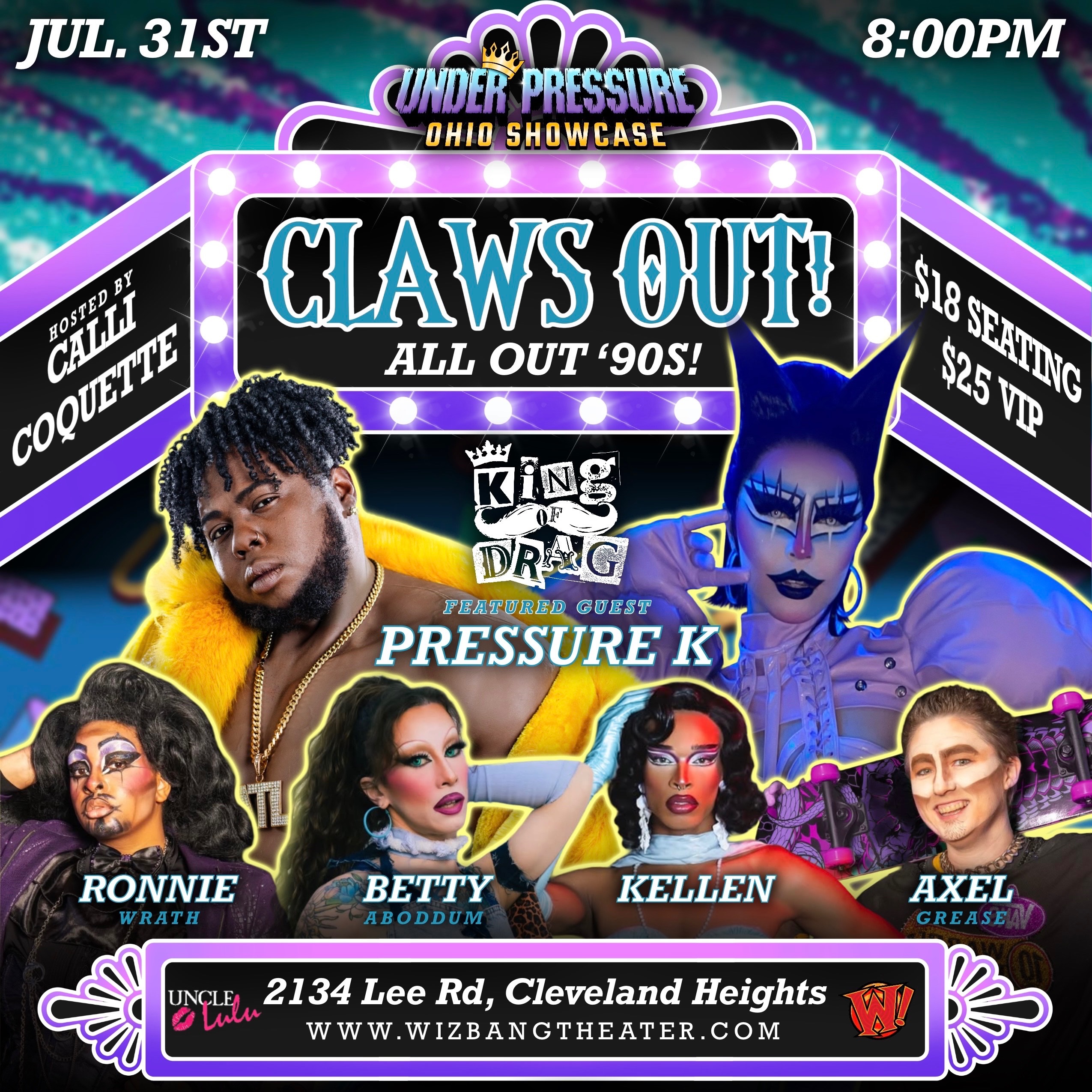 July 31st Claws Out! All Out 90's