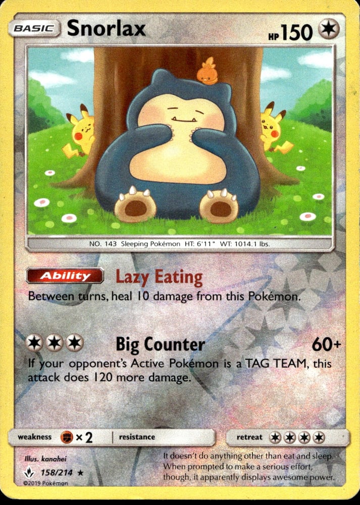 Snorlax - SM10 158/214