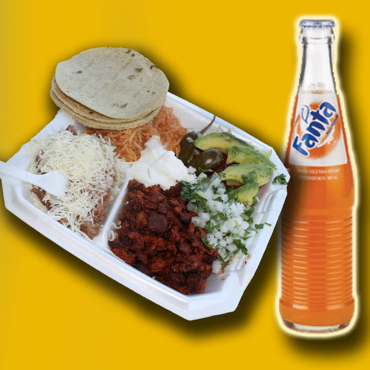 Combo 3: Platillo al Vapor from Tacos del Valle