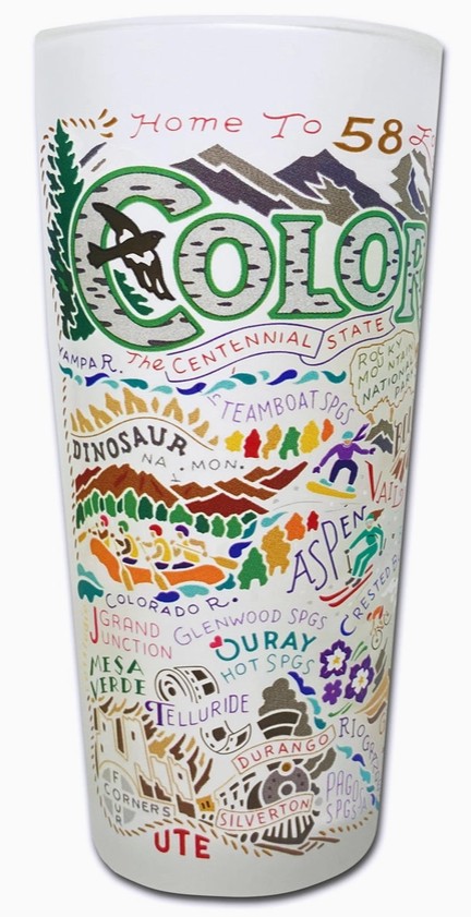 Colorado Drinking Glass Catstudio
