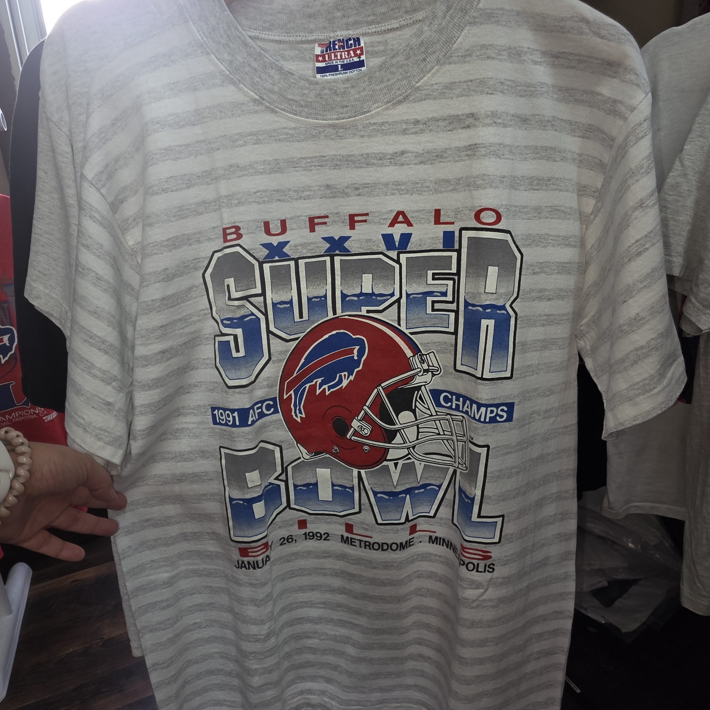 Vintage Striped Bills Tee