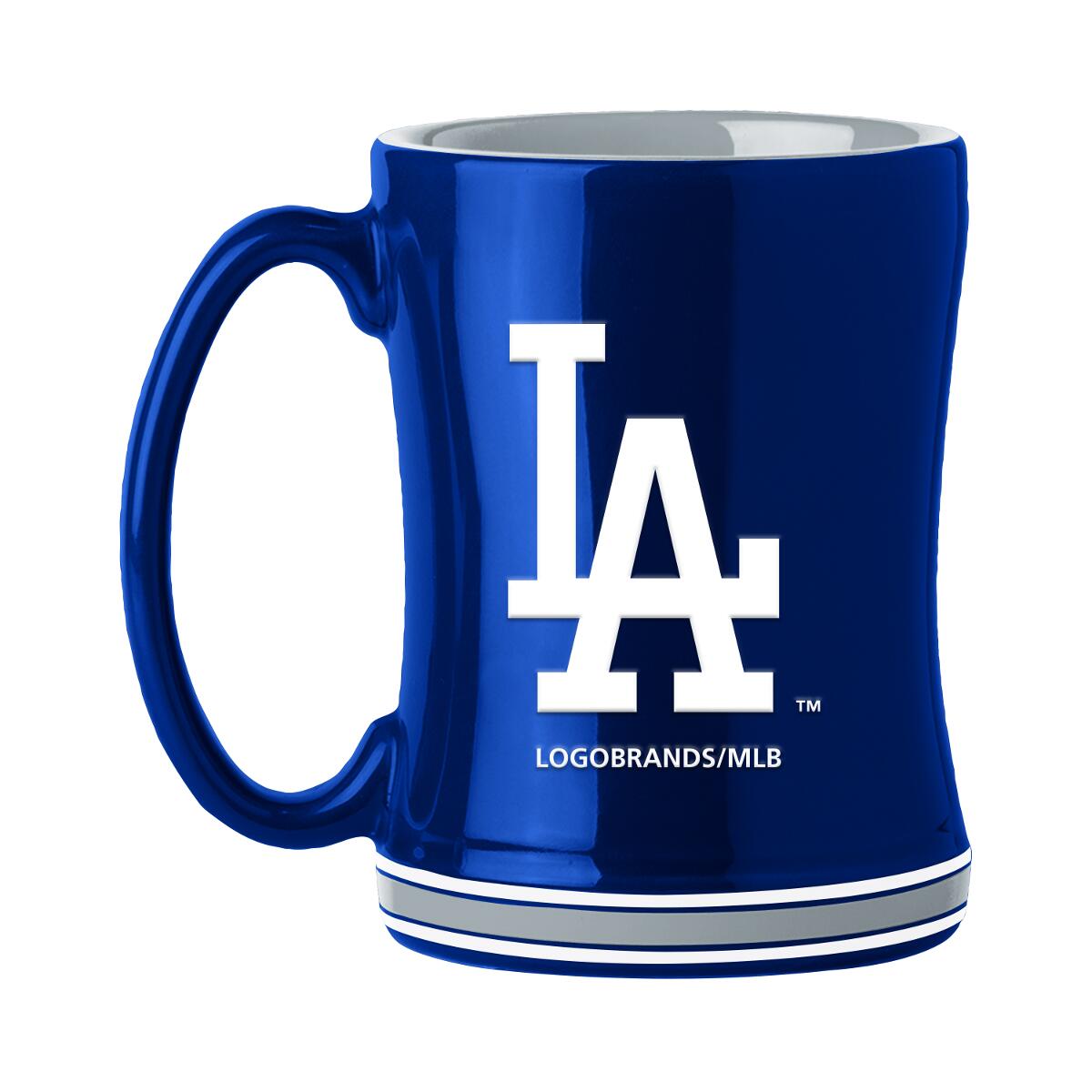 Los Angeles Dodgers Sculpted Coffee Mug 14oz