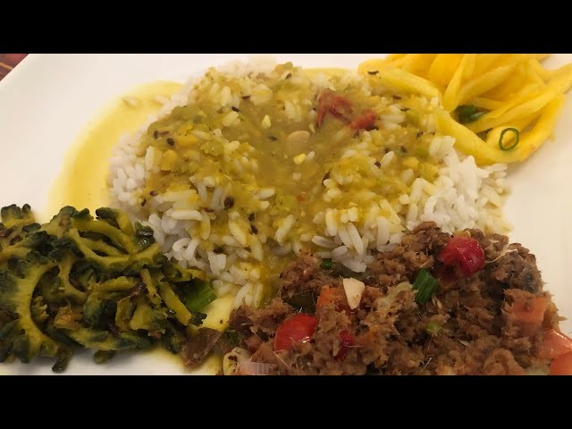 Rice, Dhal and Smoke Herring