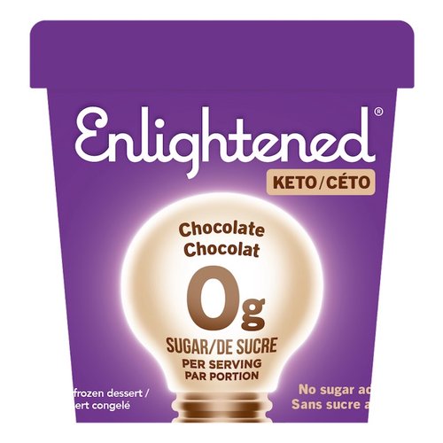 Keto Enlightened Chocolate Ice Cream 0g Sugar