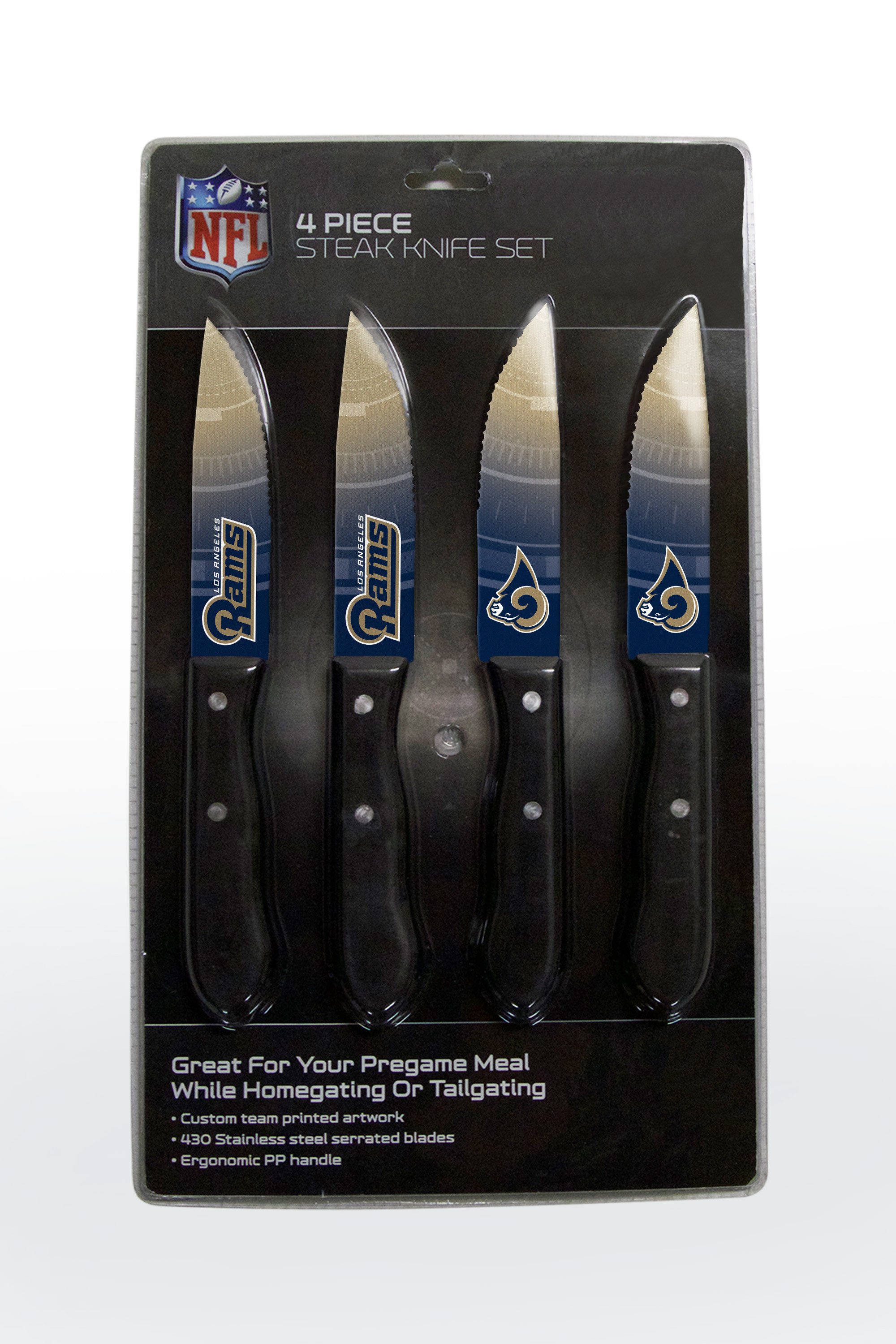Los Angeles Rams Steak Knife 4 Pack Set