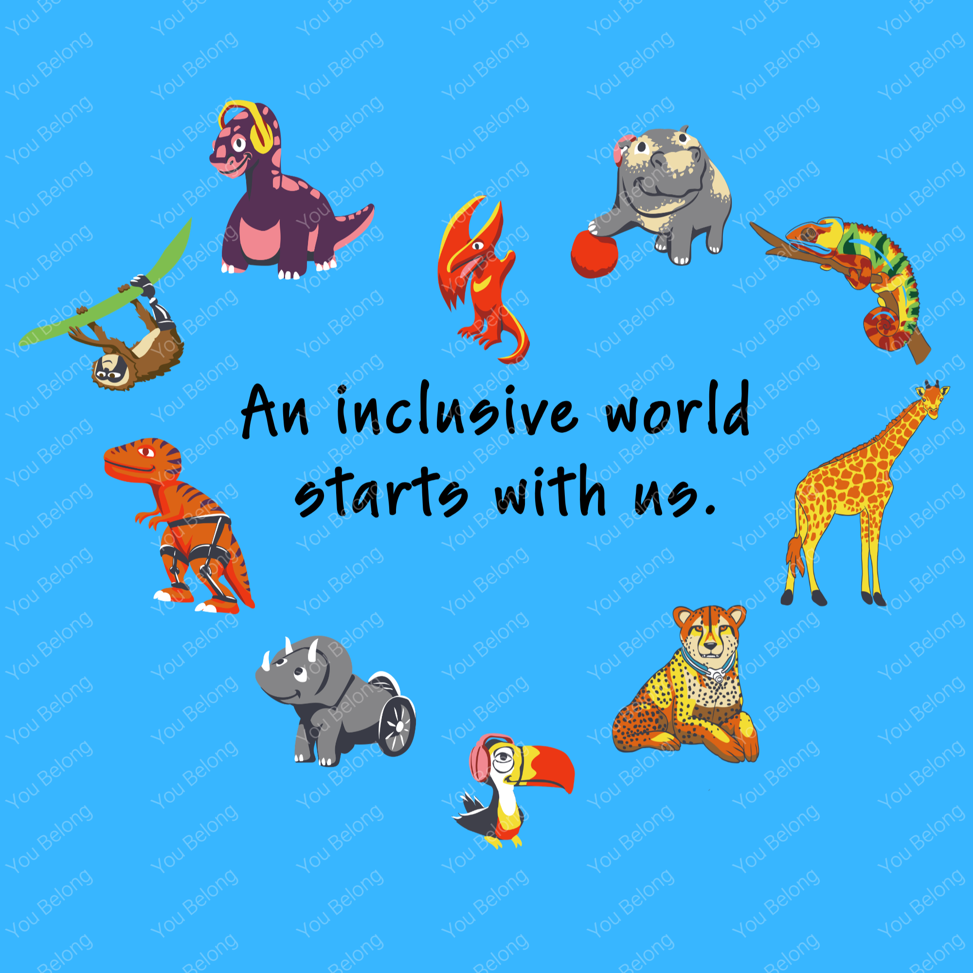 An Inclusive World Starts with Us Heart