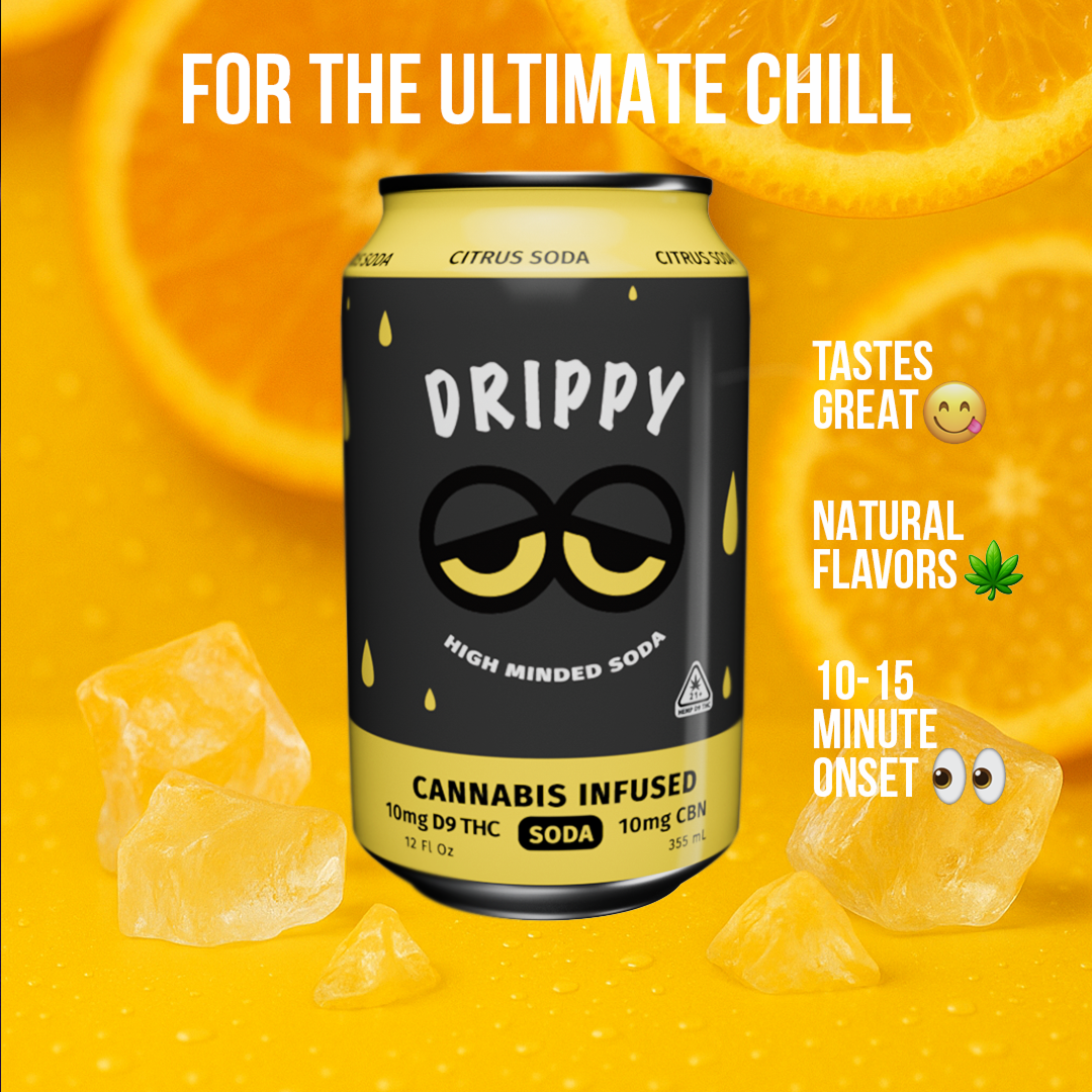 Drippy Sodas - Citrus 1:1 10mg D9-THC/10mg CBN