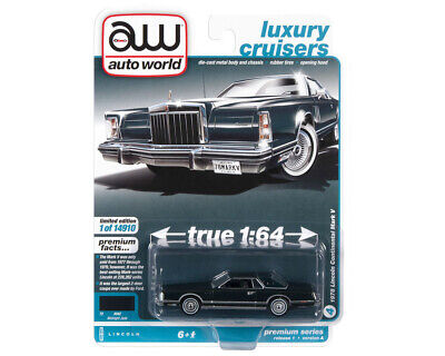 Auto World 1978 Lincoln Continental Mark V Midnight Jade