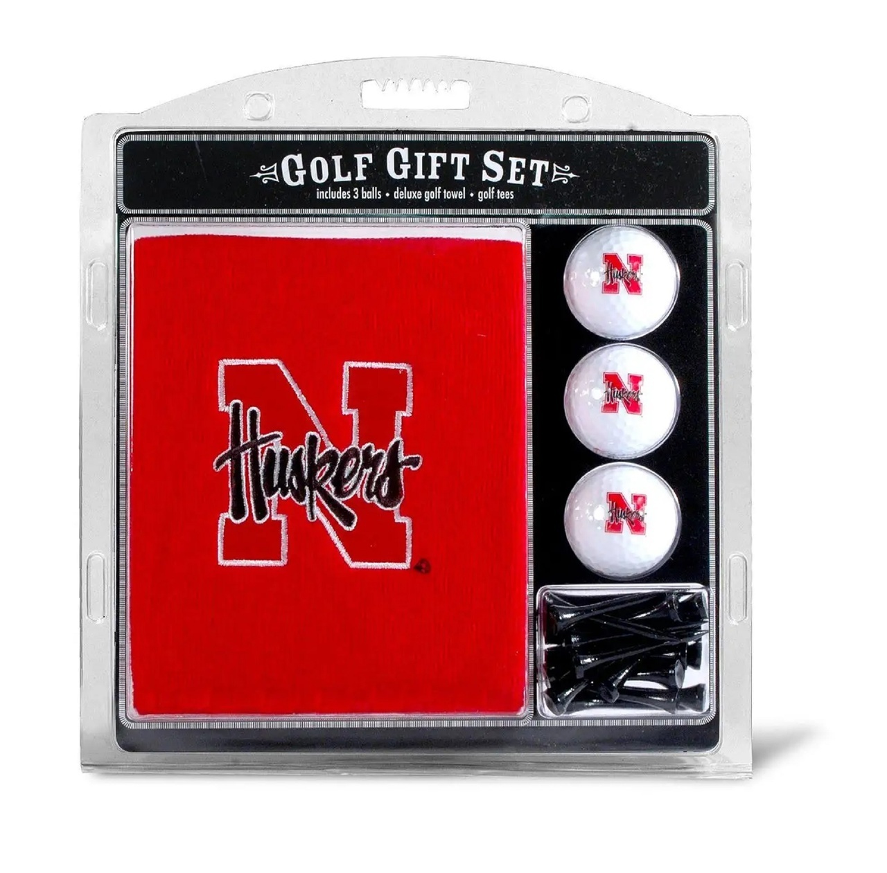 Nebraska Huskers Golf Gift Set with Embroidered Towel
