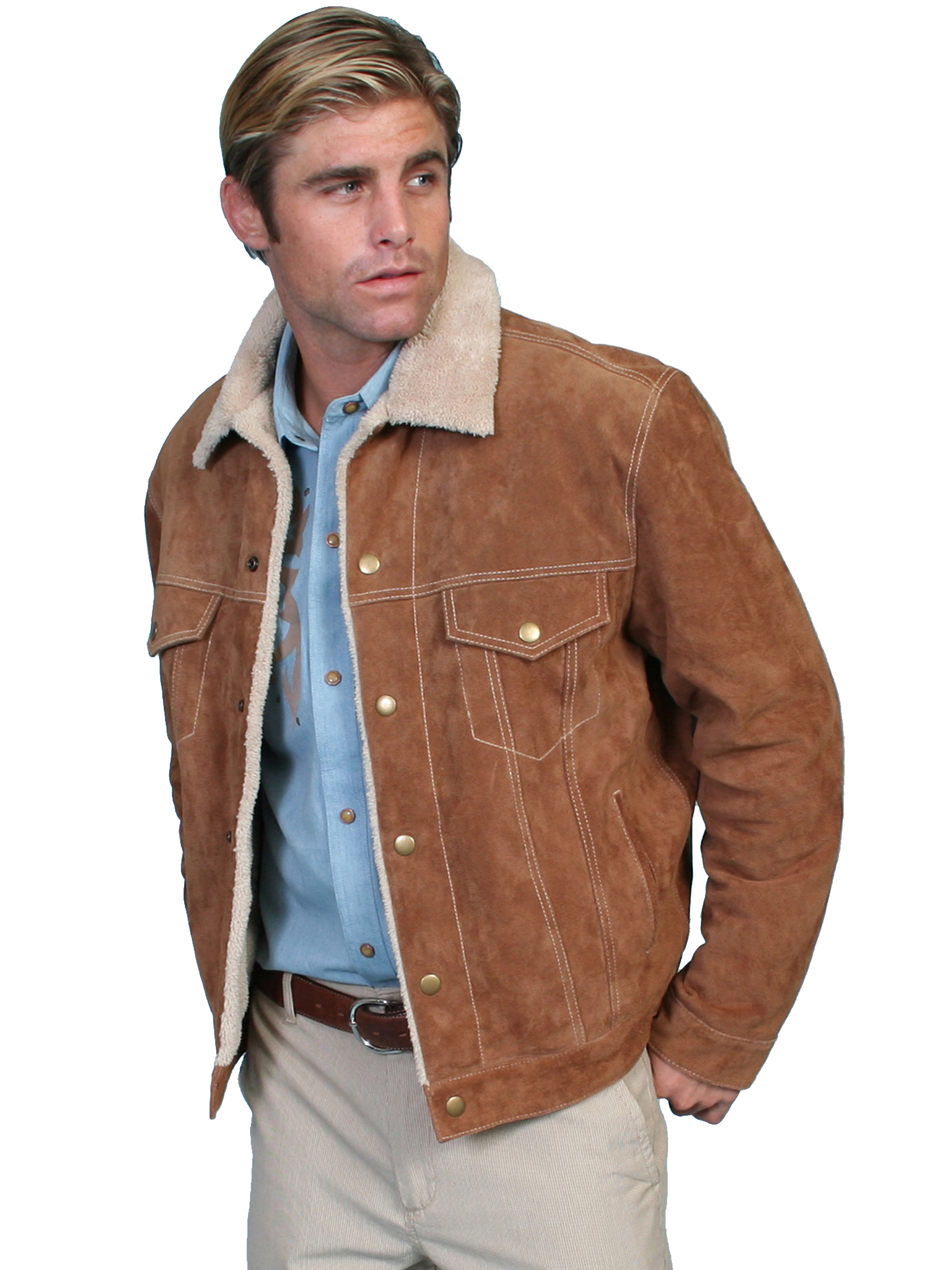 BOAR SUEDE JEAN JACKET L