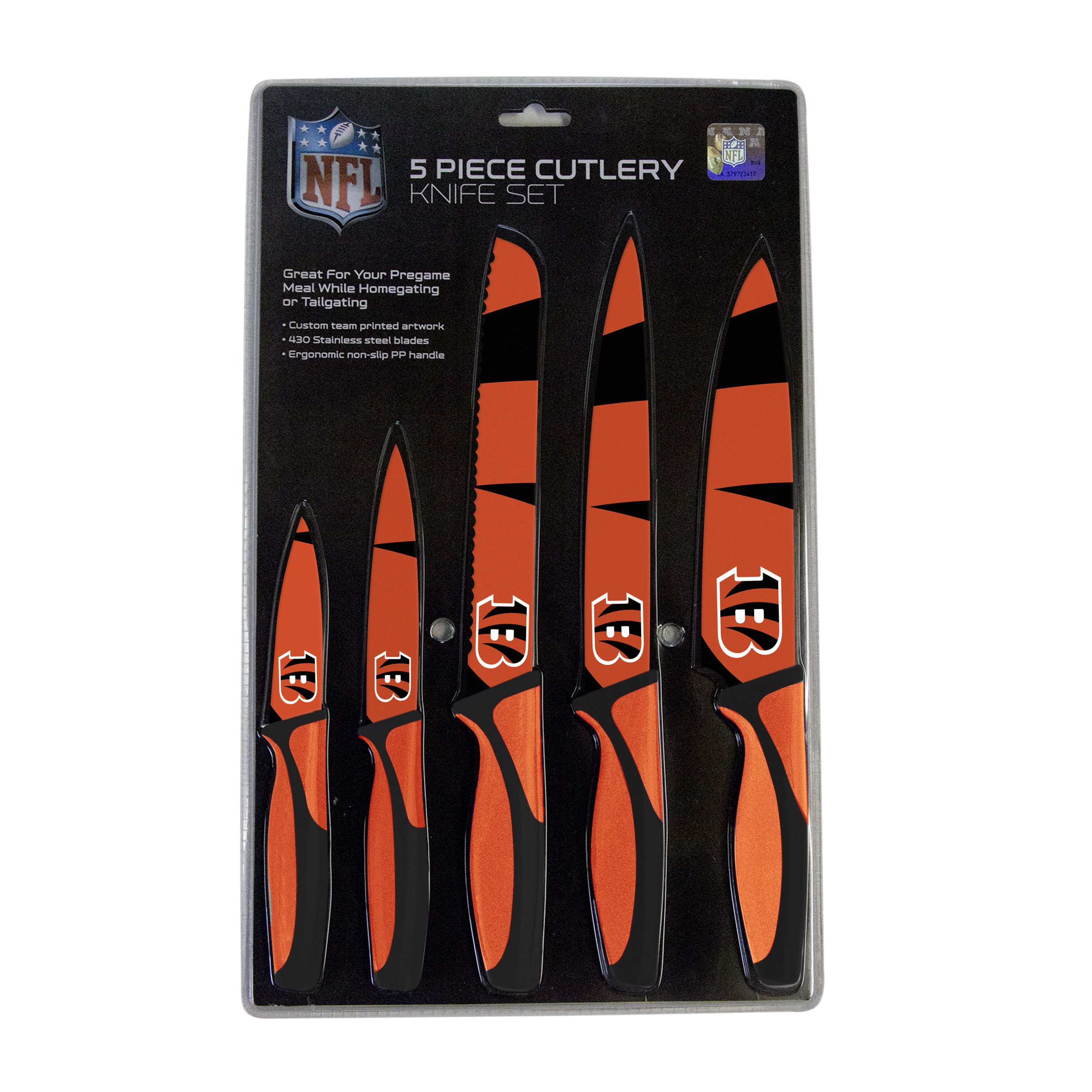 Cincinnati Bengals Kitchen Knife Set - 5 Pack