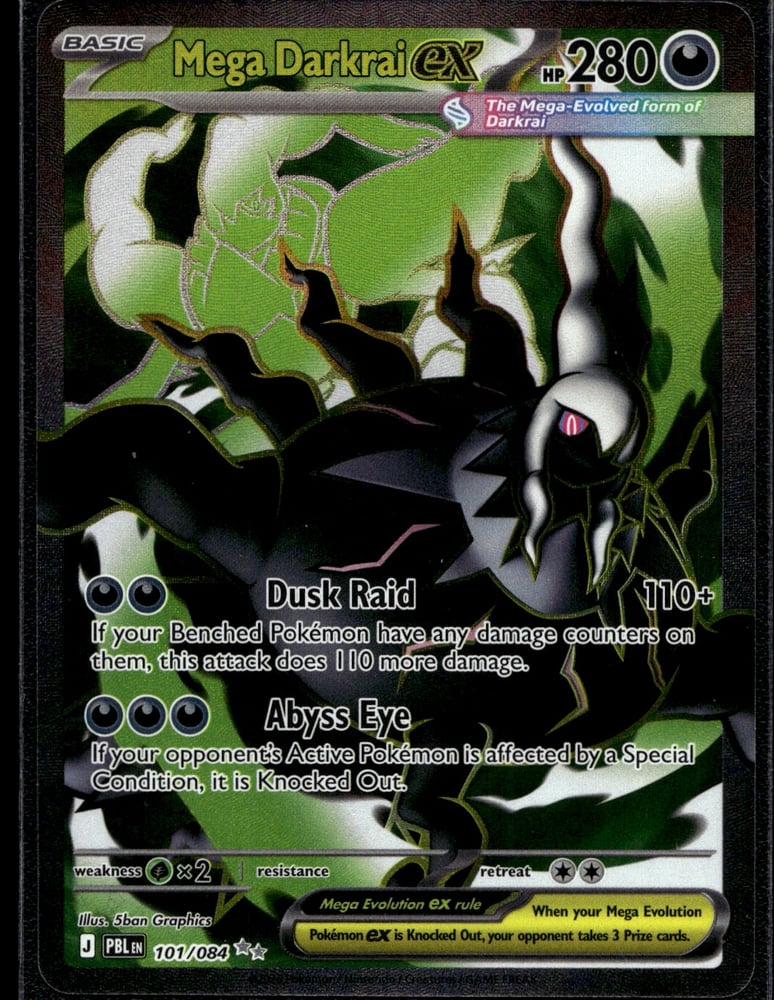 Mega Darkrai ex 101 084 - ME05 101/84