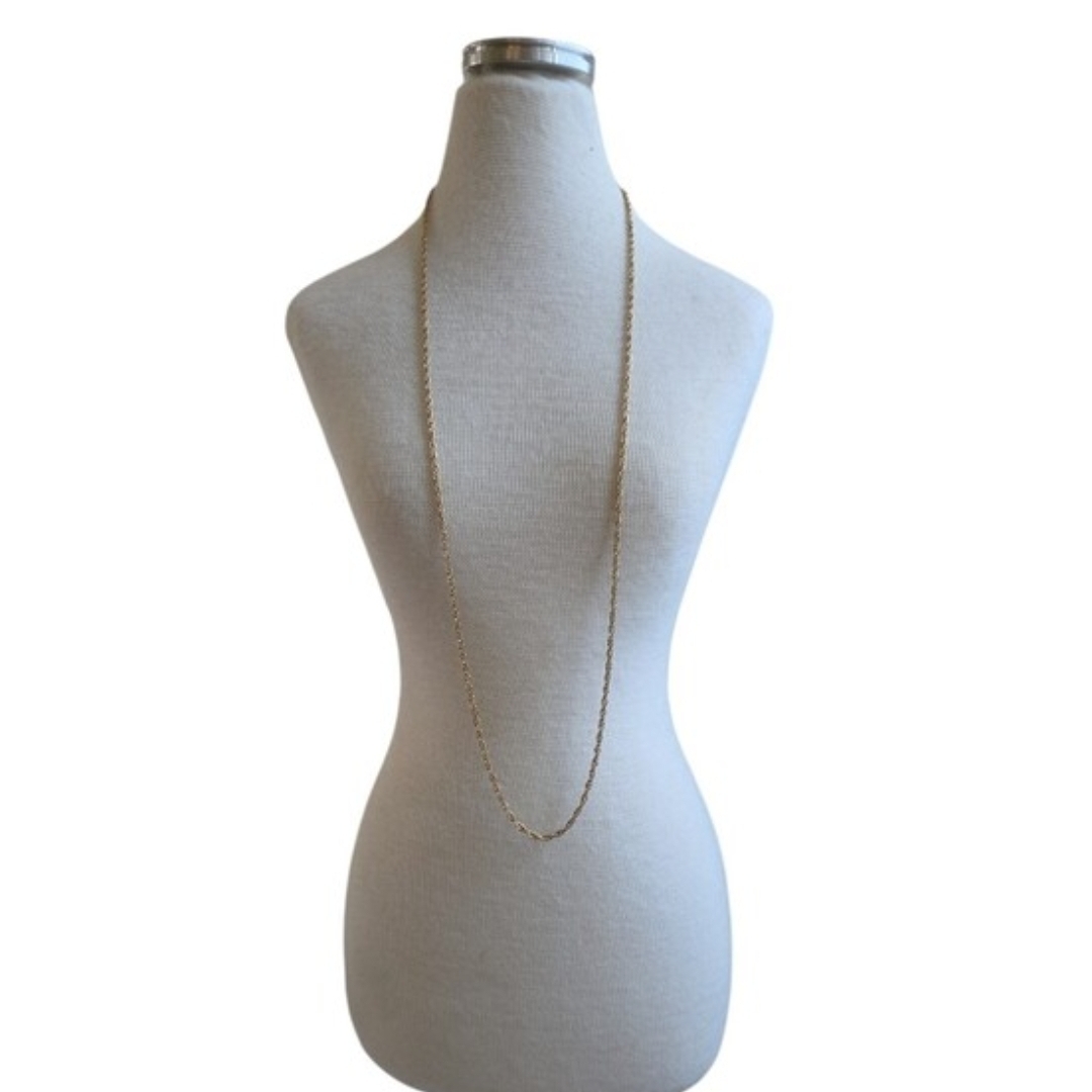 Vintage Classic Gold Chain Necklace 24"