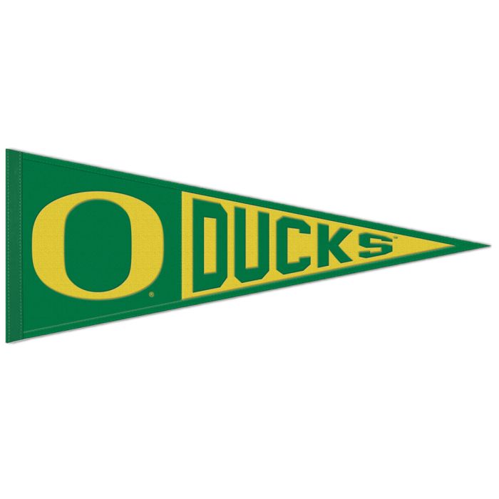 Oregon Ducks Embroidered Wool Logo Pennant 13x32"