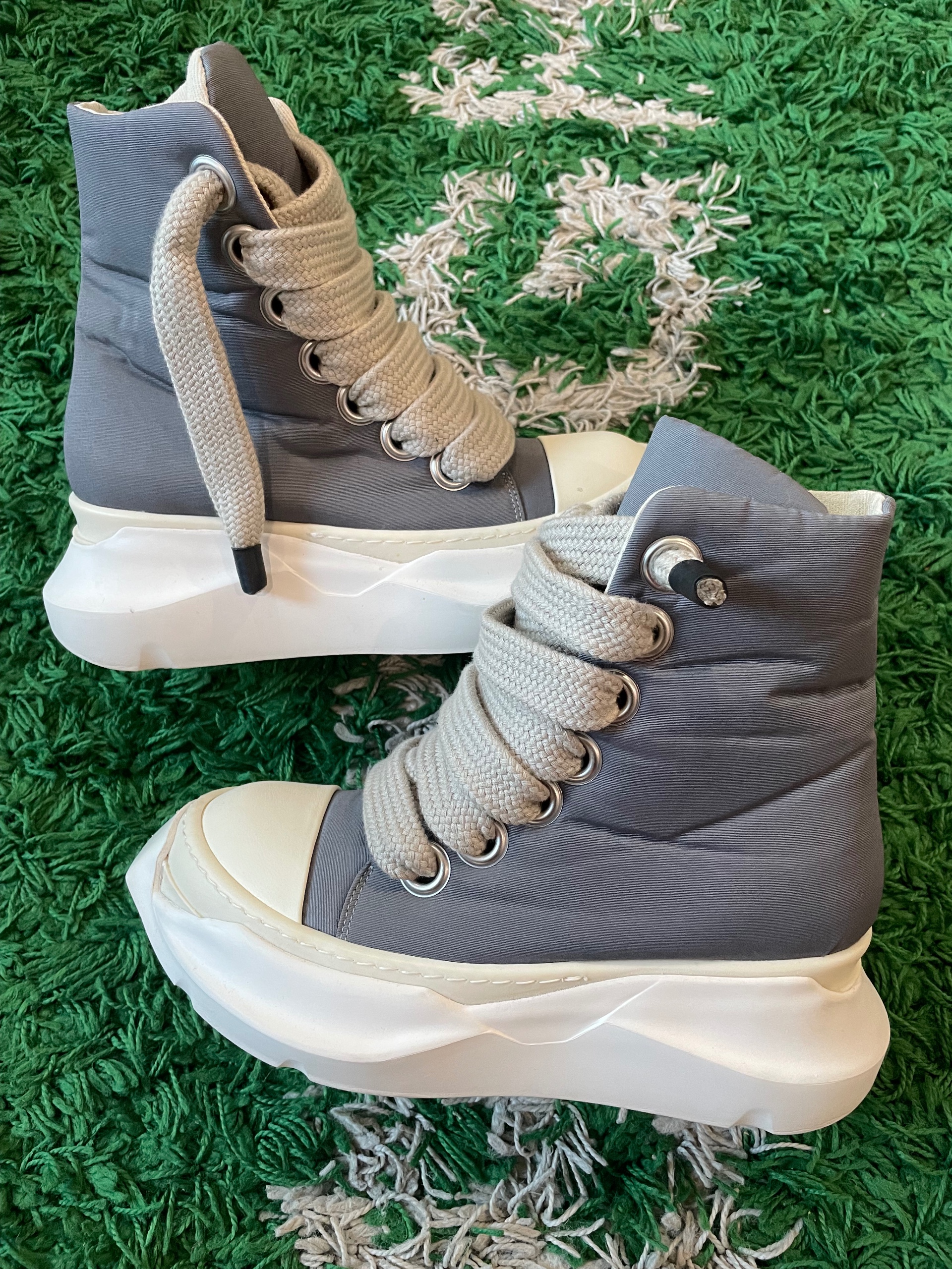 Rick Owens jumbo laced abstract high sneakers size 37 (used)