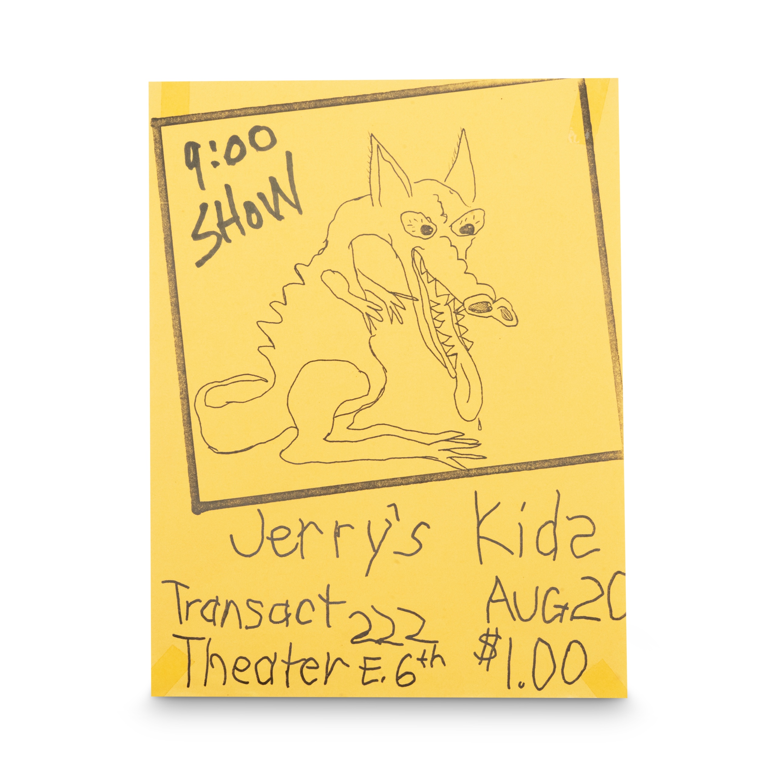 Jerry's Kids -- 1982 [Handbill]