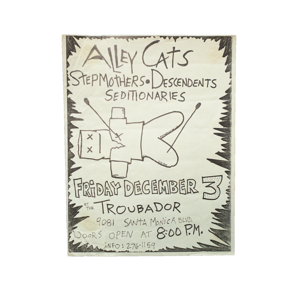 Alley Cats -- Troubadour [Handbill]