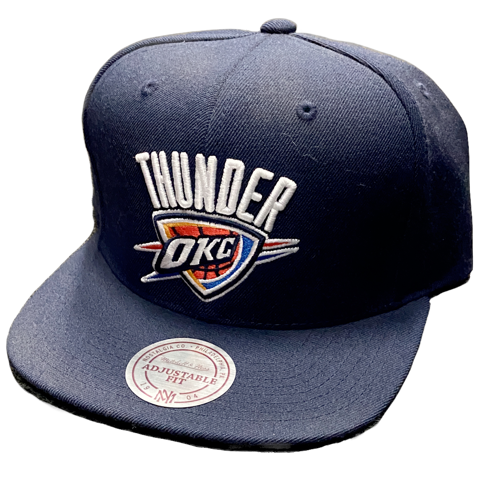 Oklahoma City Thunder Blue Mitchell and Ness Snapback Hat