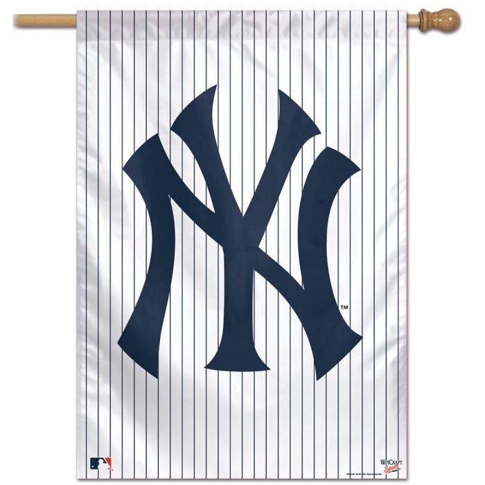New York Yankees Pinstripe House Flag 28x40"
