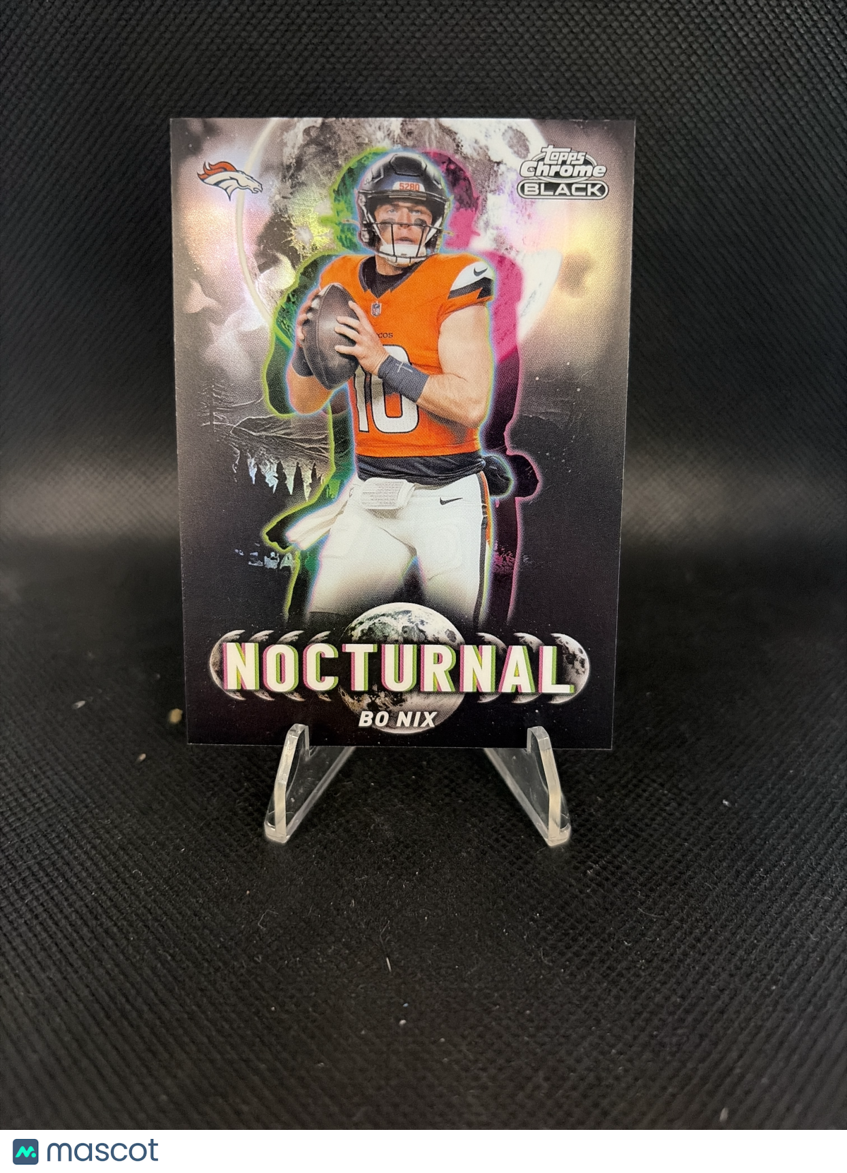 2025 Topps Chrome Black Nocturnal Bo Nix SSP Case Hit!!!