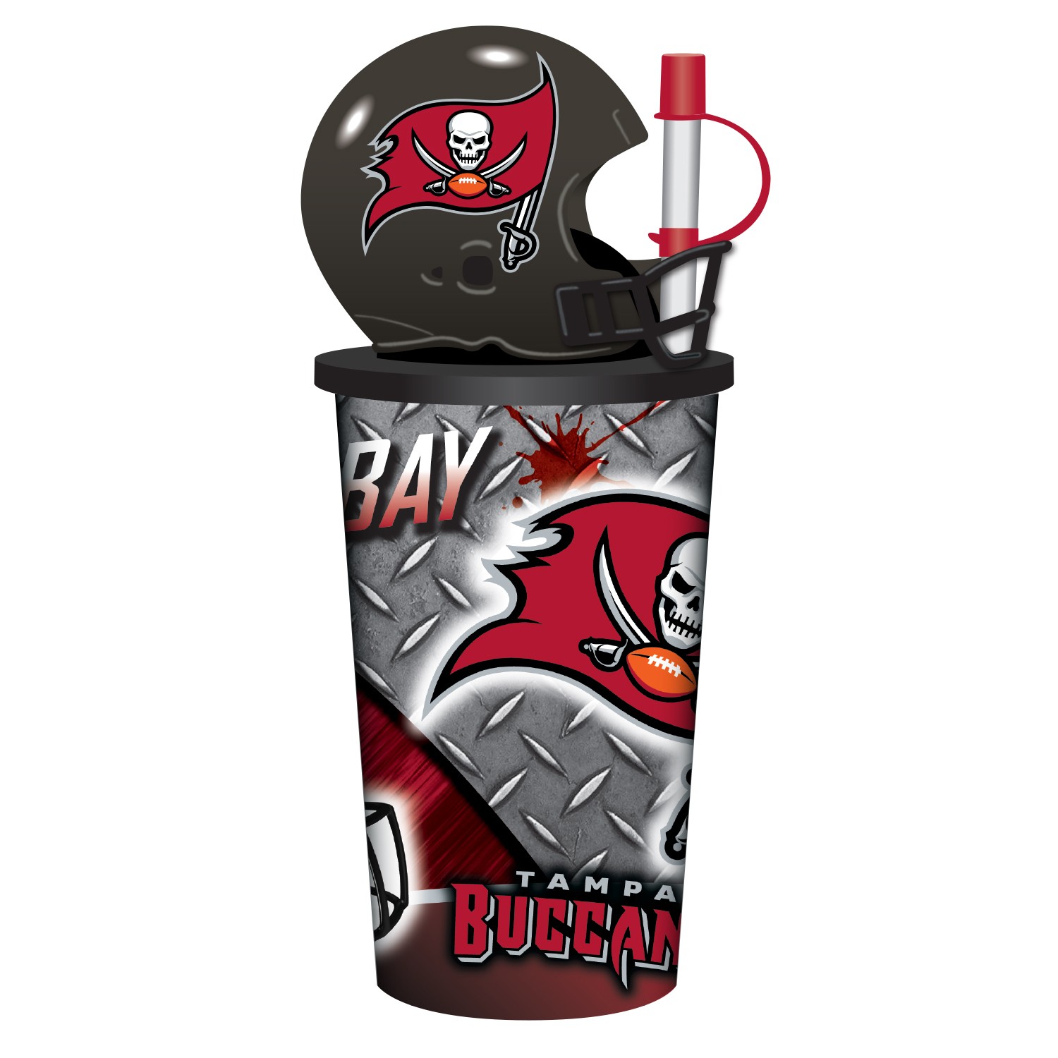 Tampa Bay Buccaneers Helmet Cup with Straw 32oz