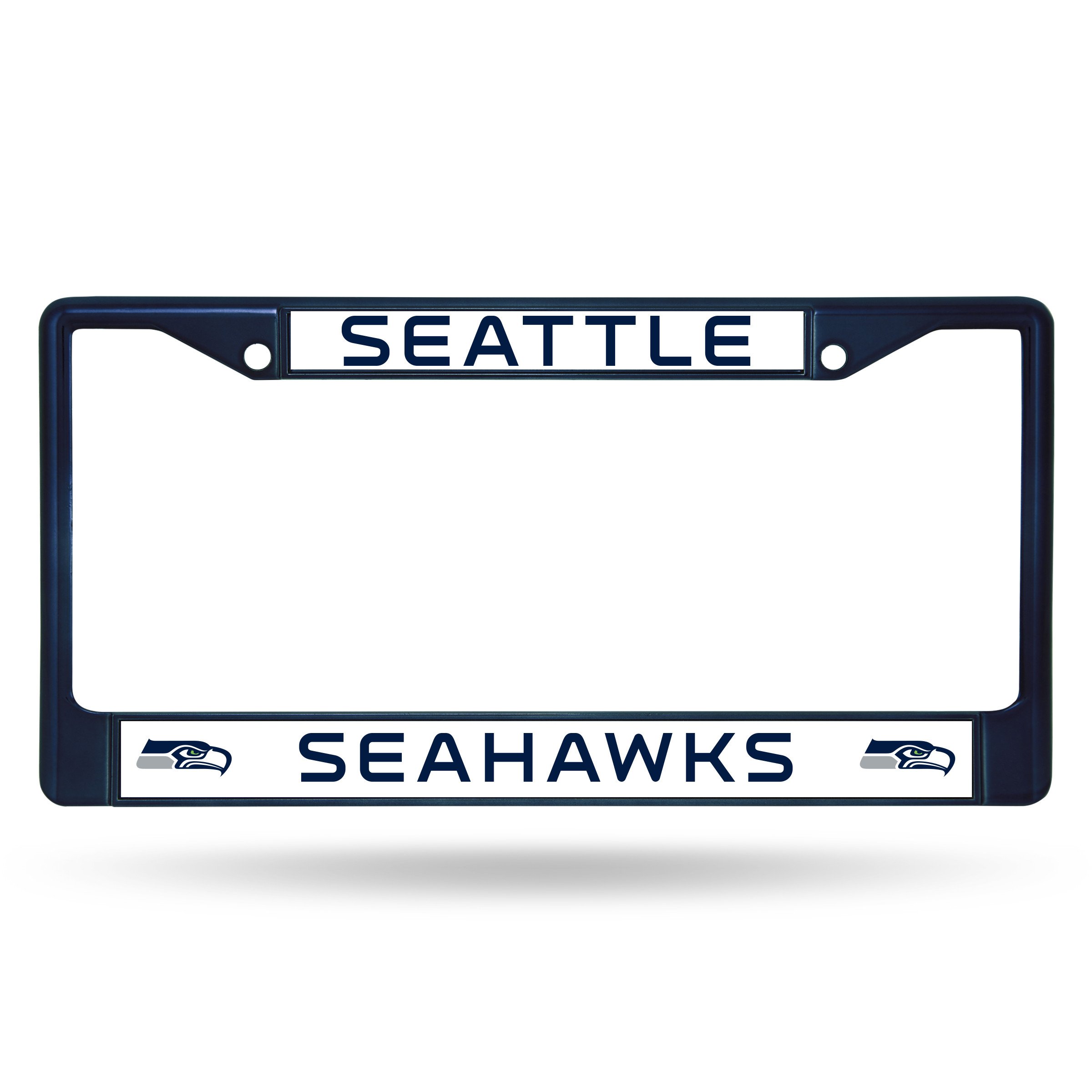 Seattle Seahawks Navy Metal License Plate Frame