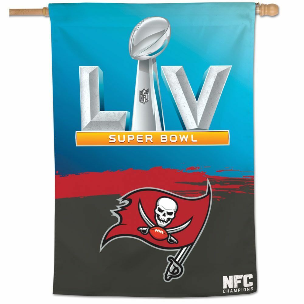 Tampa Bay Buccaneers Super Bowl LV Vertical Banner
