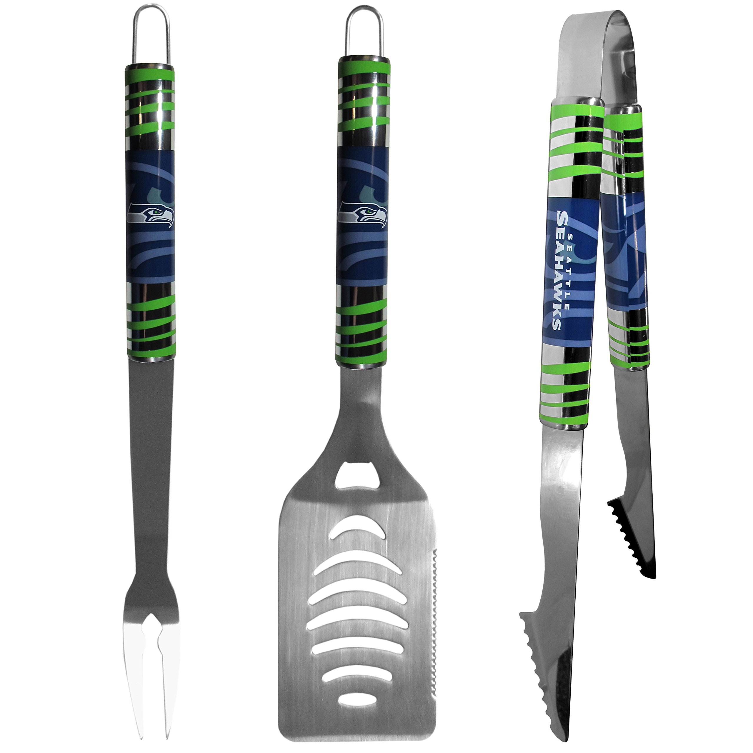 Seattle Seahawks Deluxe Tailgater BBQ Utensils Set
