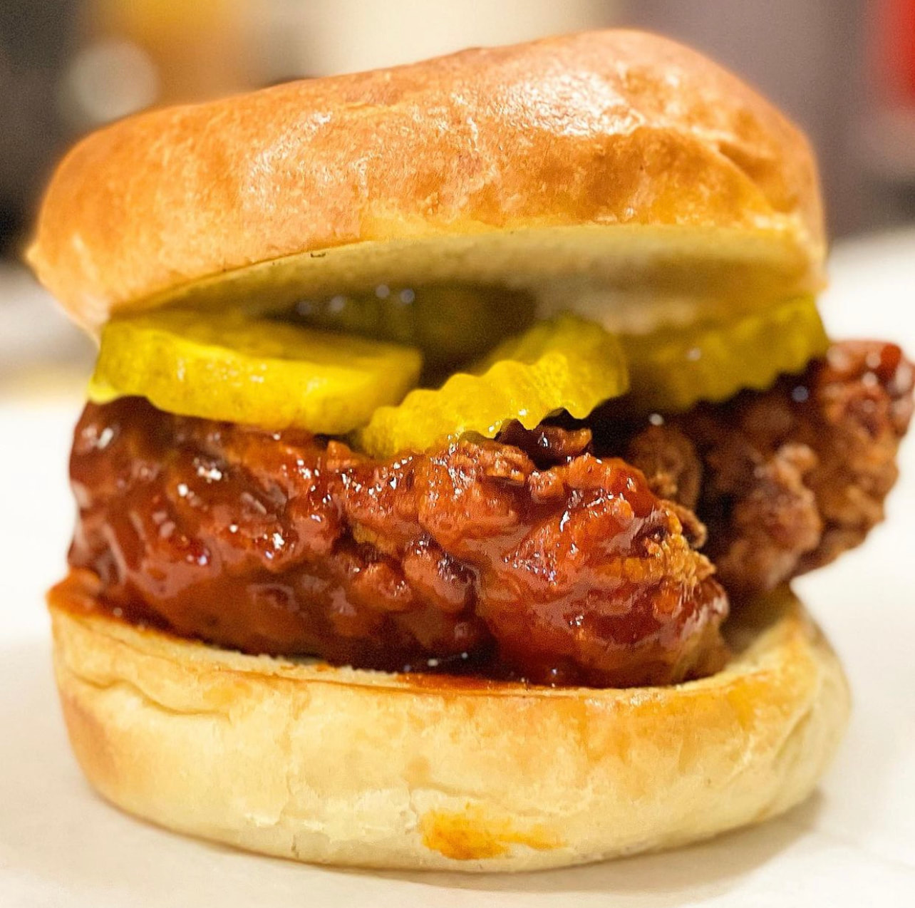 NASHVILLE HOT FRIED CHICKEN SANDWICH