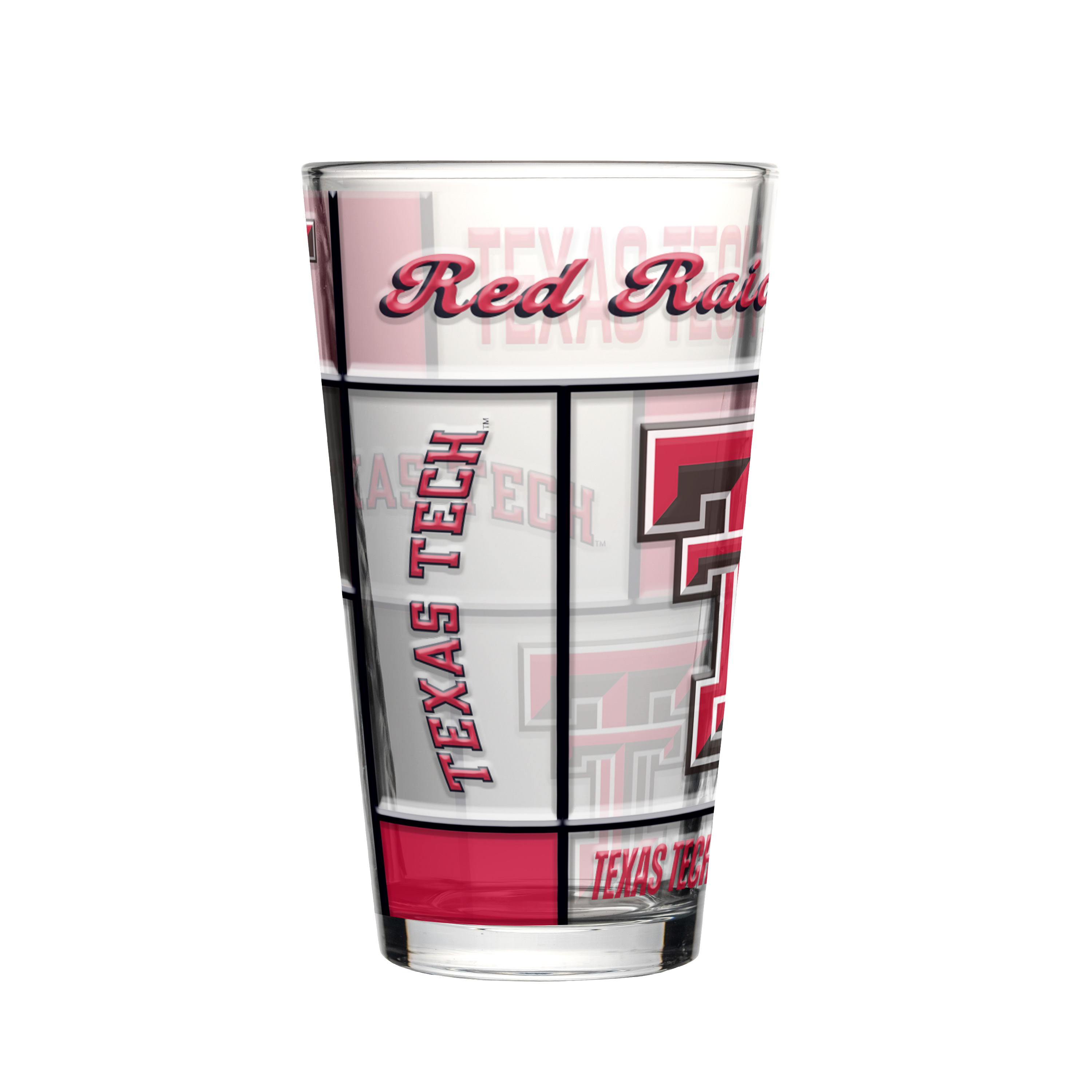 Texas Tech Red Raiders Boxed Quilted Stained Pint Glass 16oz