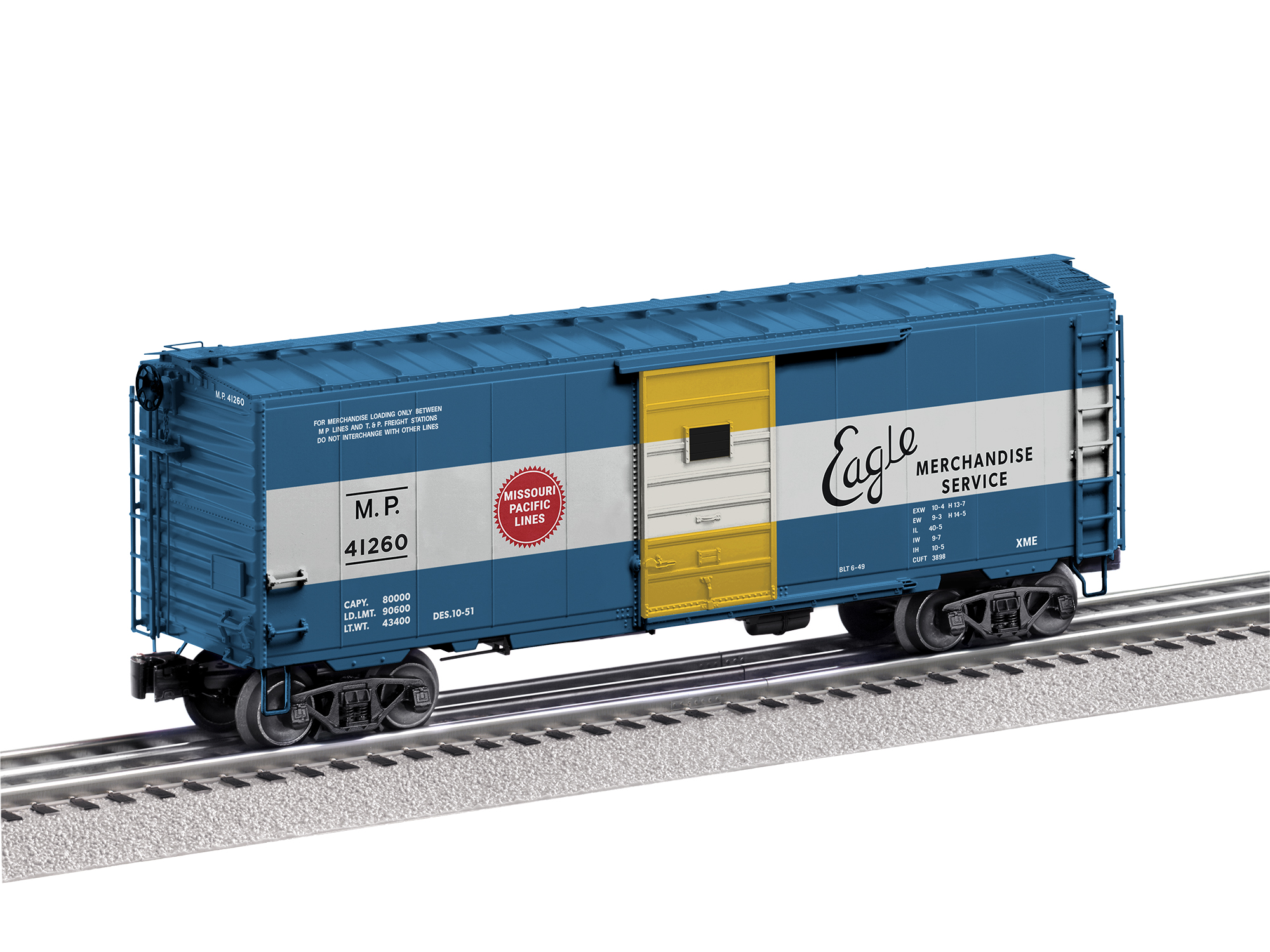 Lionel Missouri Pacific Vision Boxcar #41260 2126390 O Scale