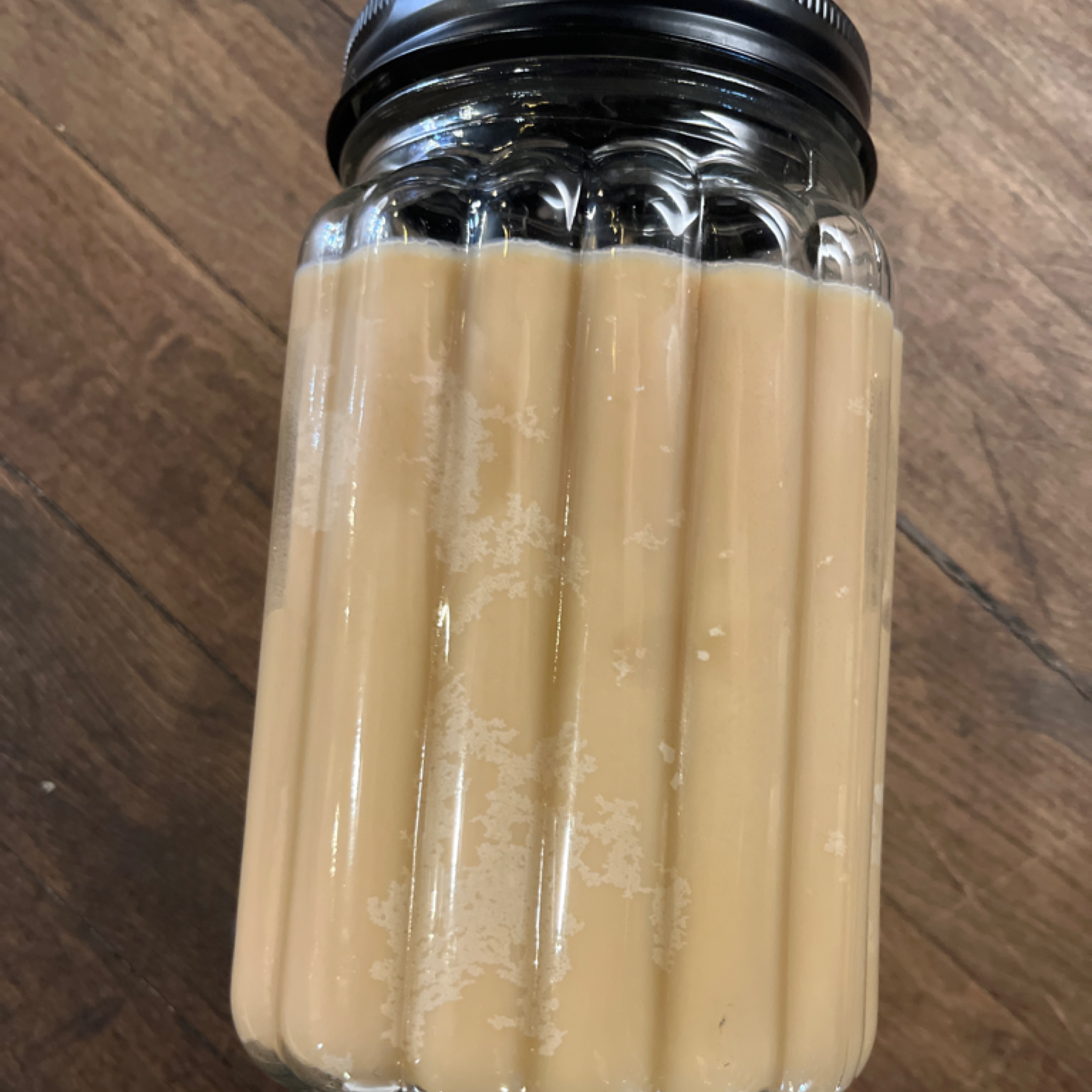 Swan Creek "Cinnamon Hazlenut Latte" Soybean 110+ Hour Homespun Jar Candle