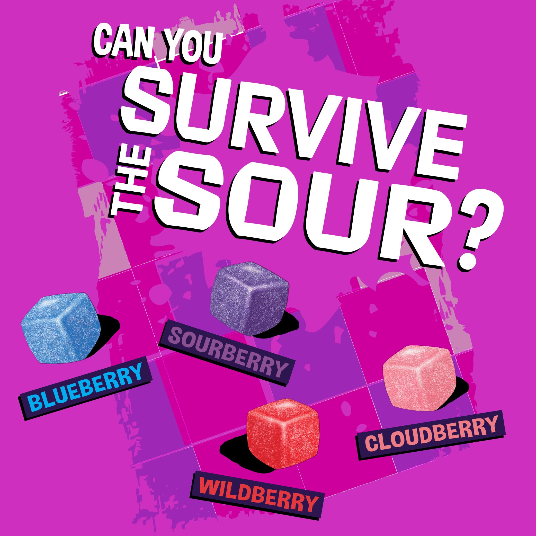 Warheads Sour Berry Cubes 12 Ct 3.5 Oz Theater Box