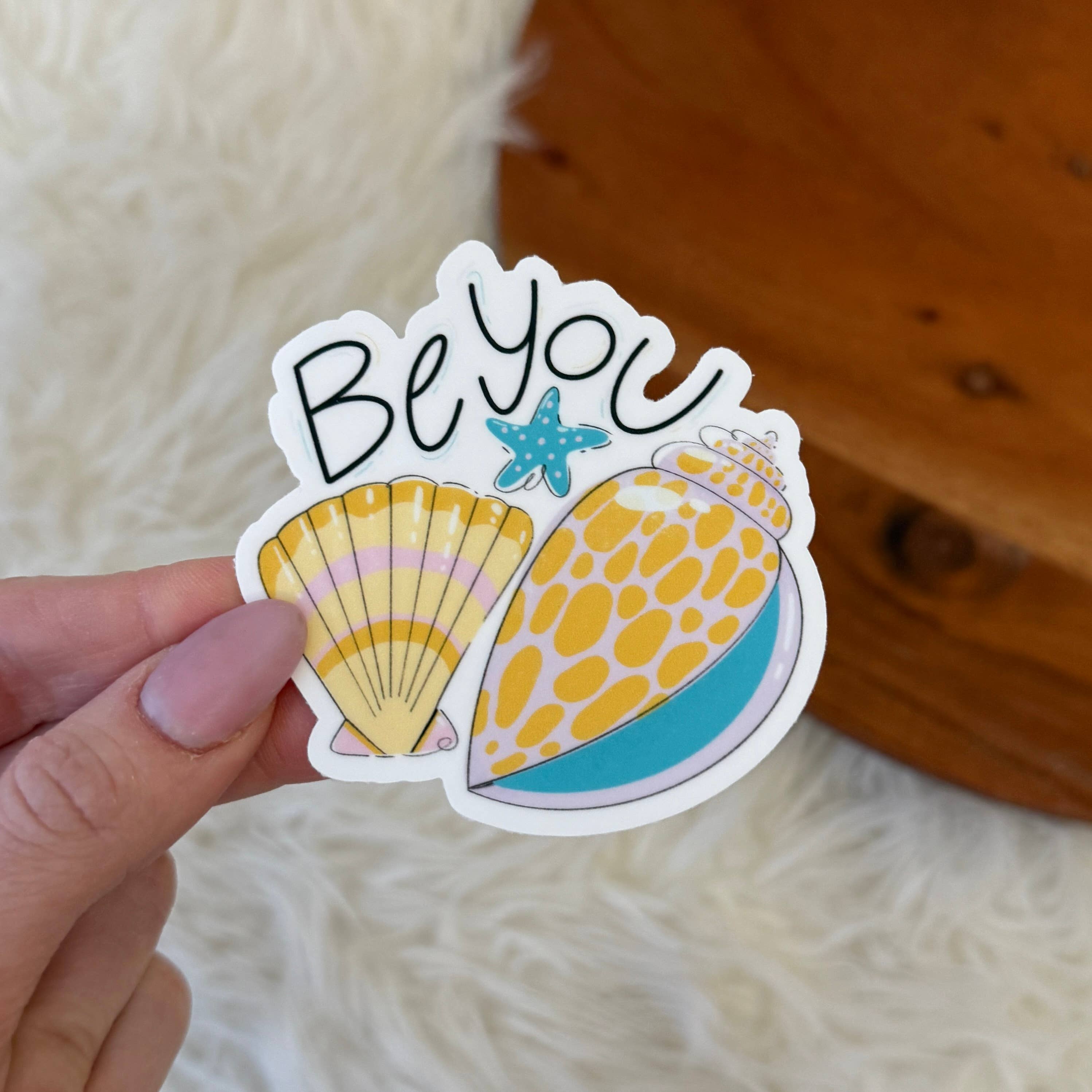 Be you sea shell sticker (summer & beach)