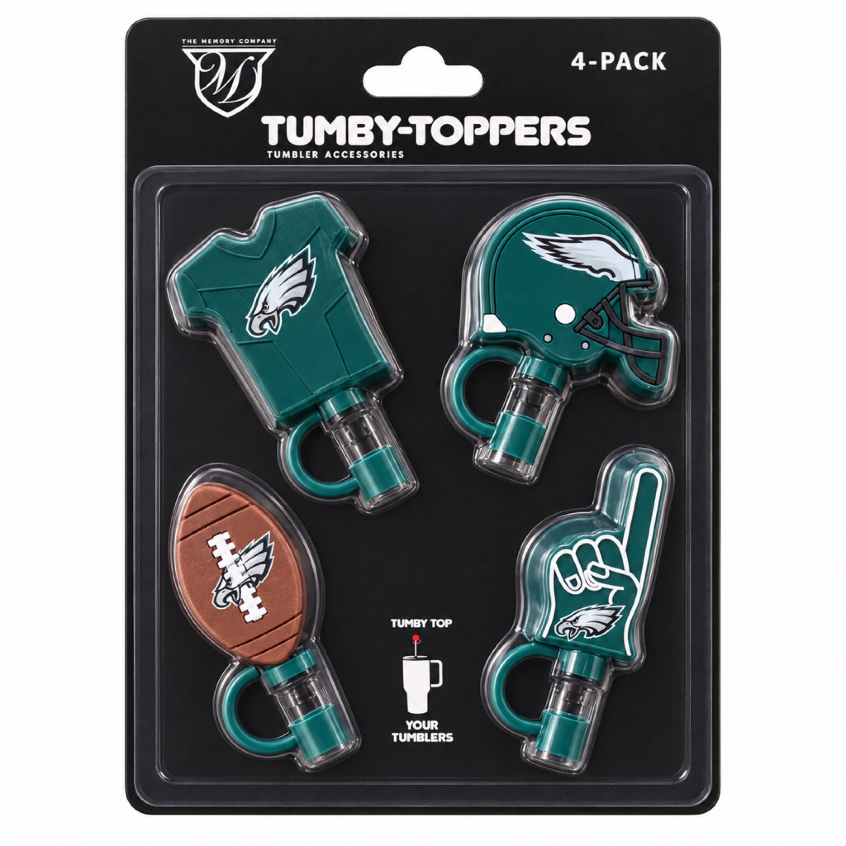Philadelphia Eagles Tumby Toppers 4-pack