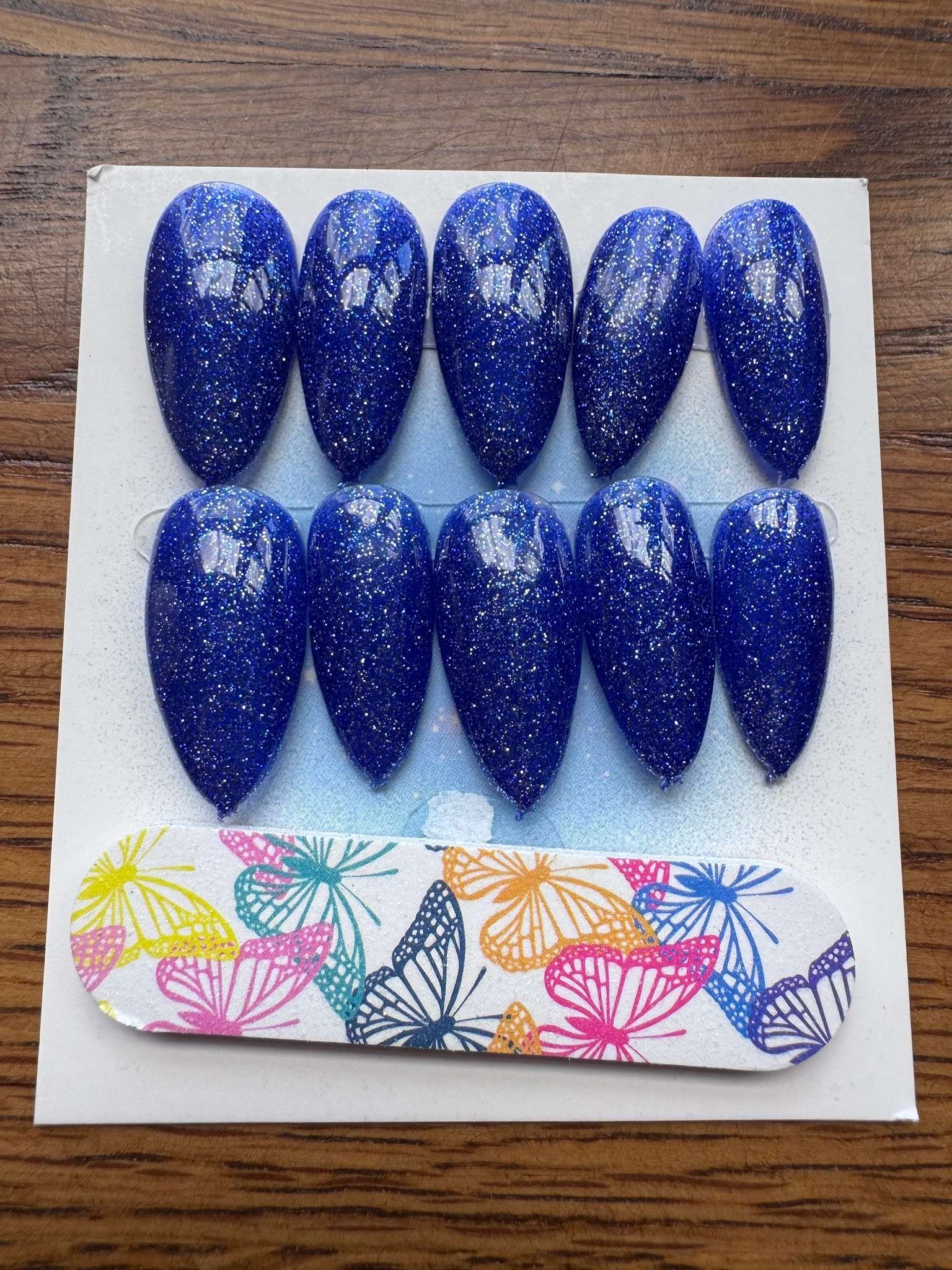 Sparkle Shine hand-painted nail set