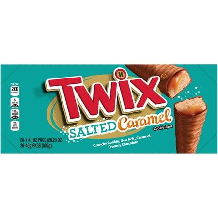 Twix Salted Caramel Single 1.41 ounce 20 count