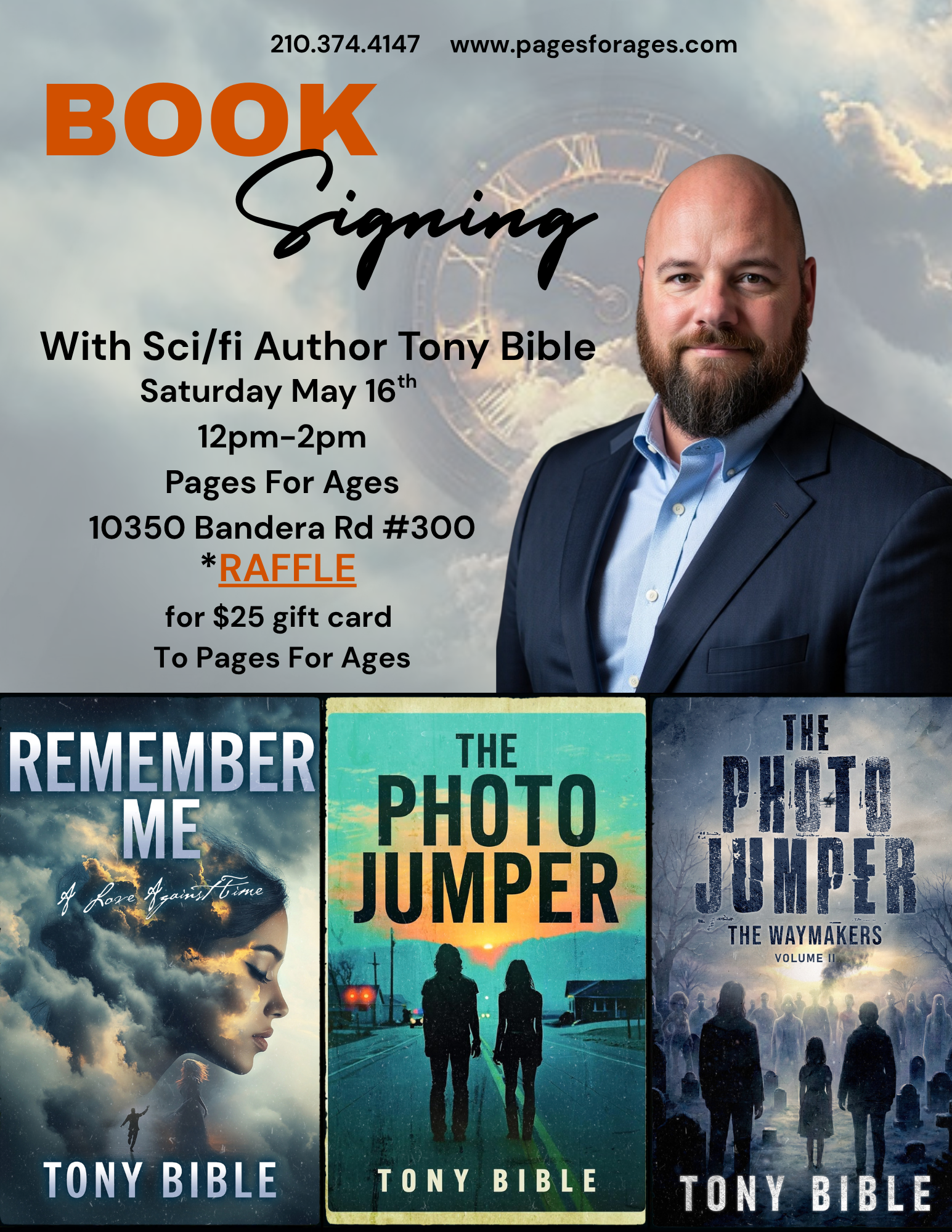 Author Signing With Tony Bible