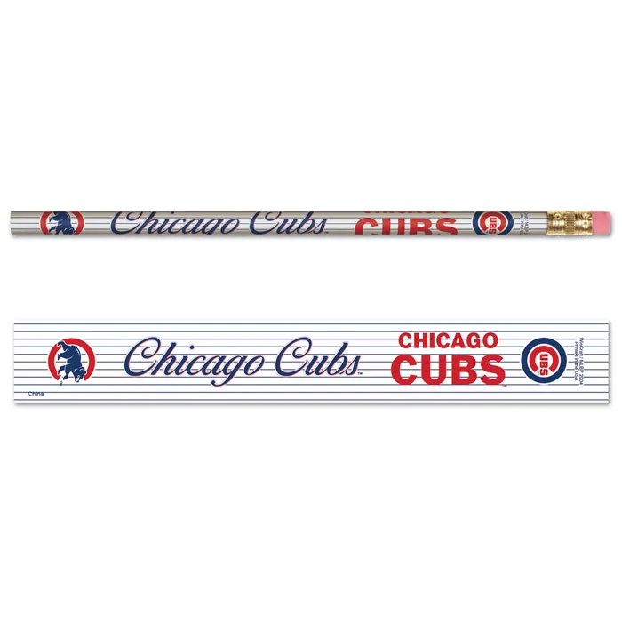 Chicago Cubs Pencil 6 Pack