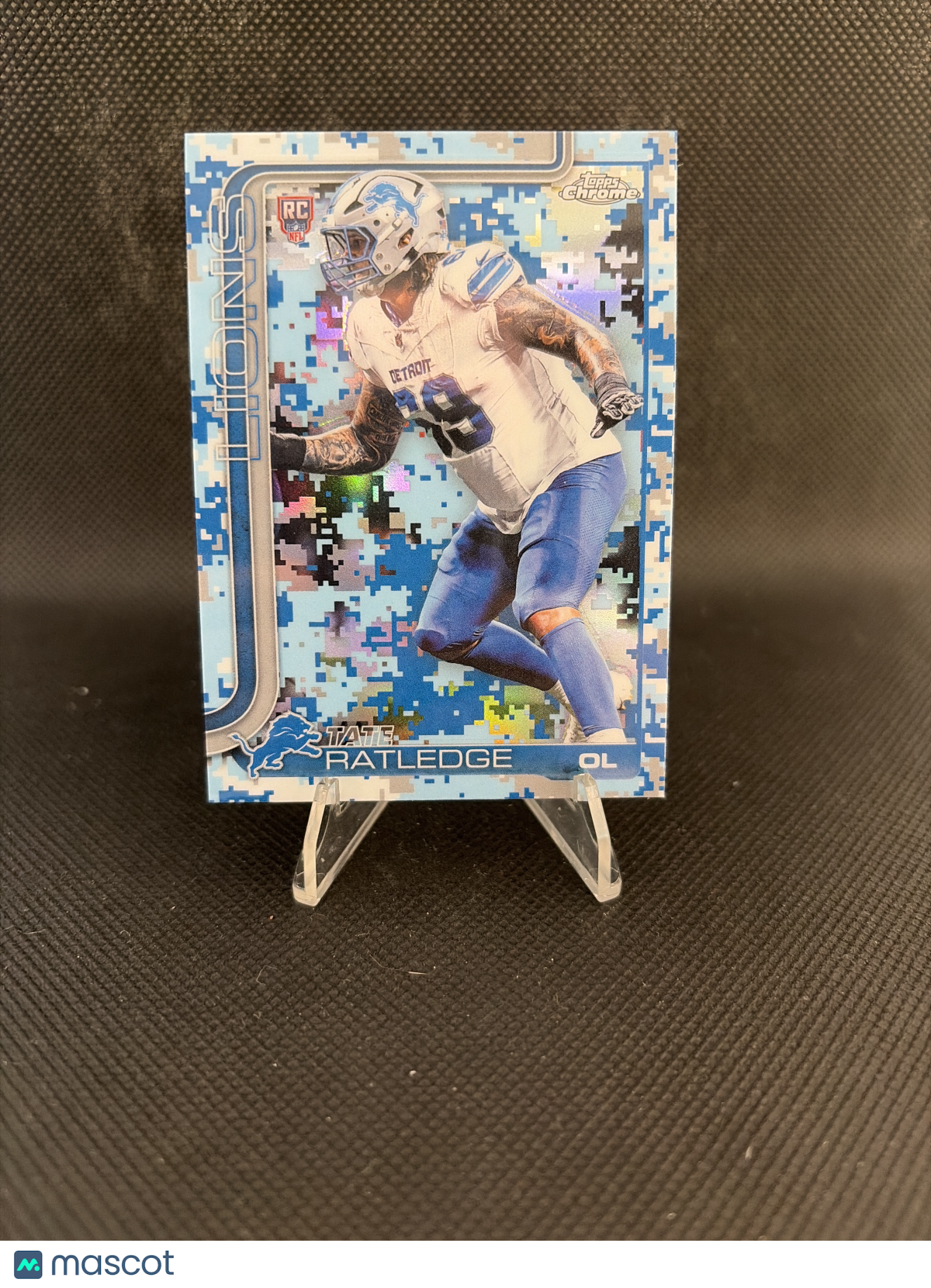 2025 Topps Chrome Tate Ratledge Team Camo Varriation RC SP
