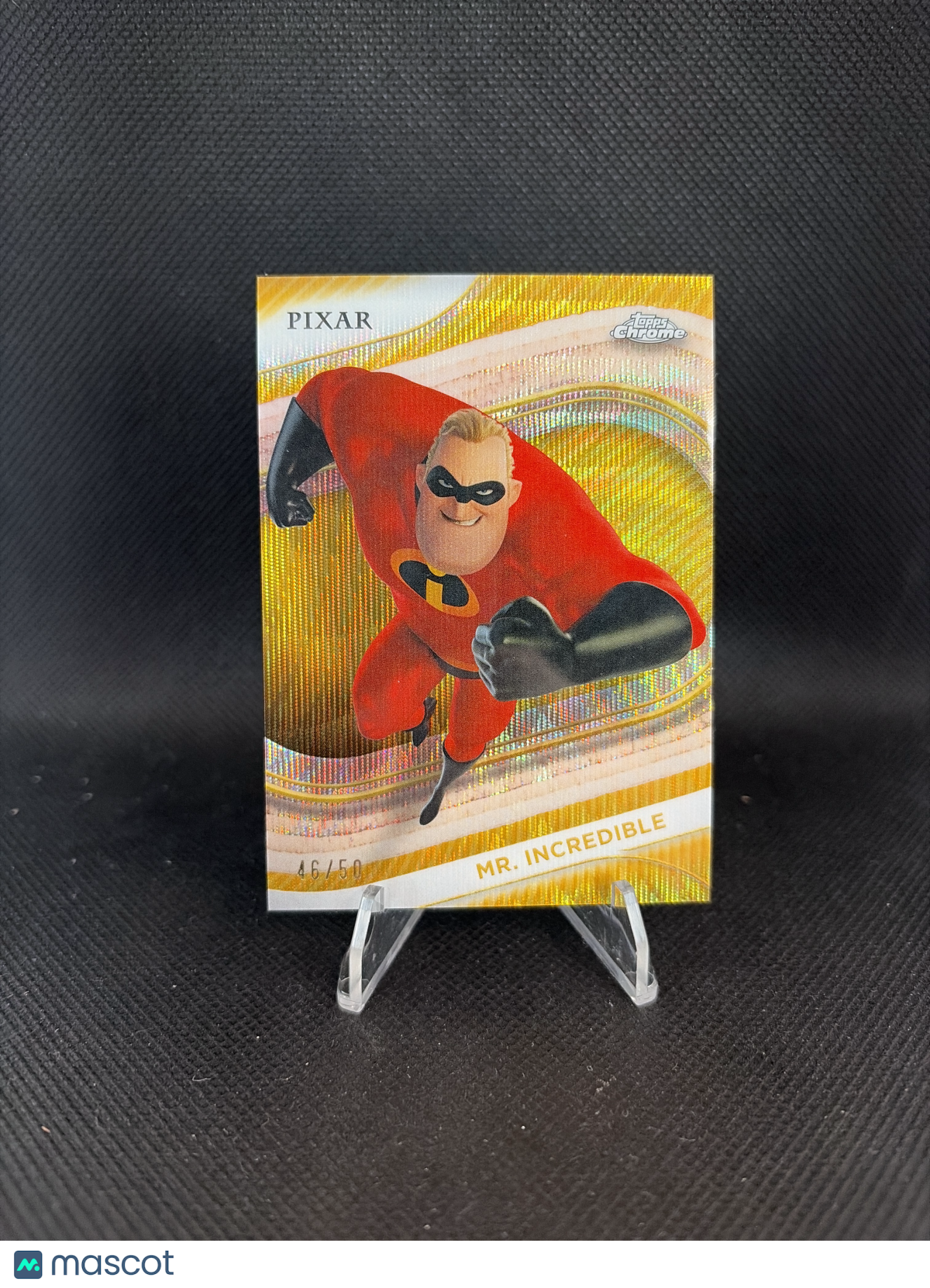 2025 Topps Chrome Disney Mr.Incredible Gold Wave /50