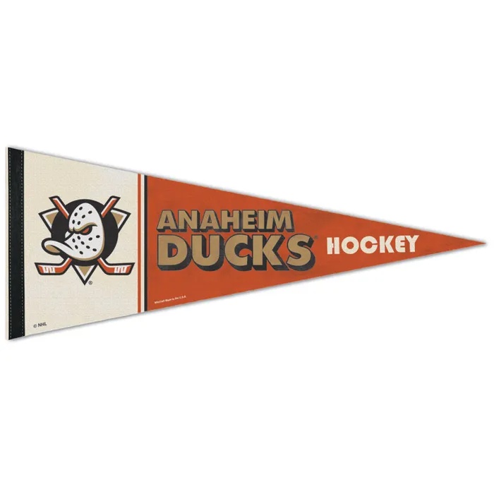 Anaheim Ducks Premium Block Pennant 12x30"