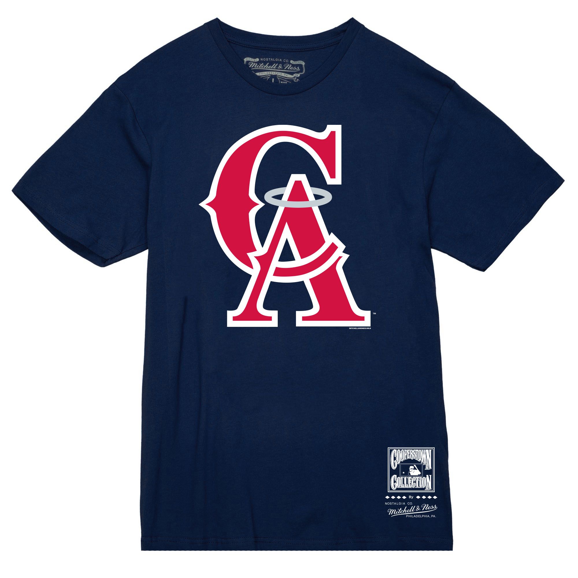California Angels Navy Blue 1993 Retro Mitchell and Ness Shirt
