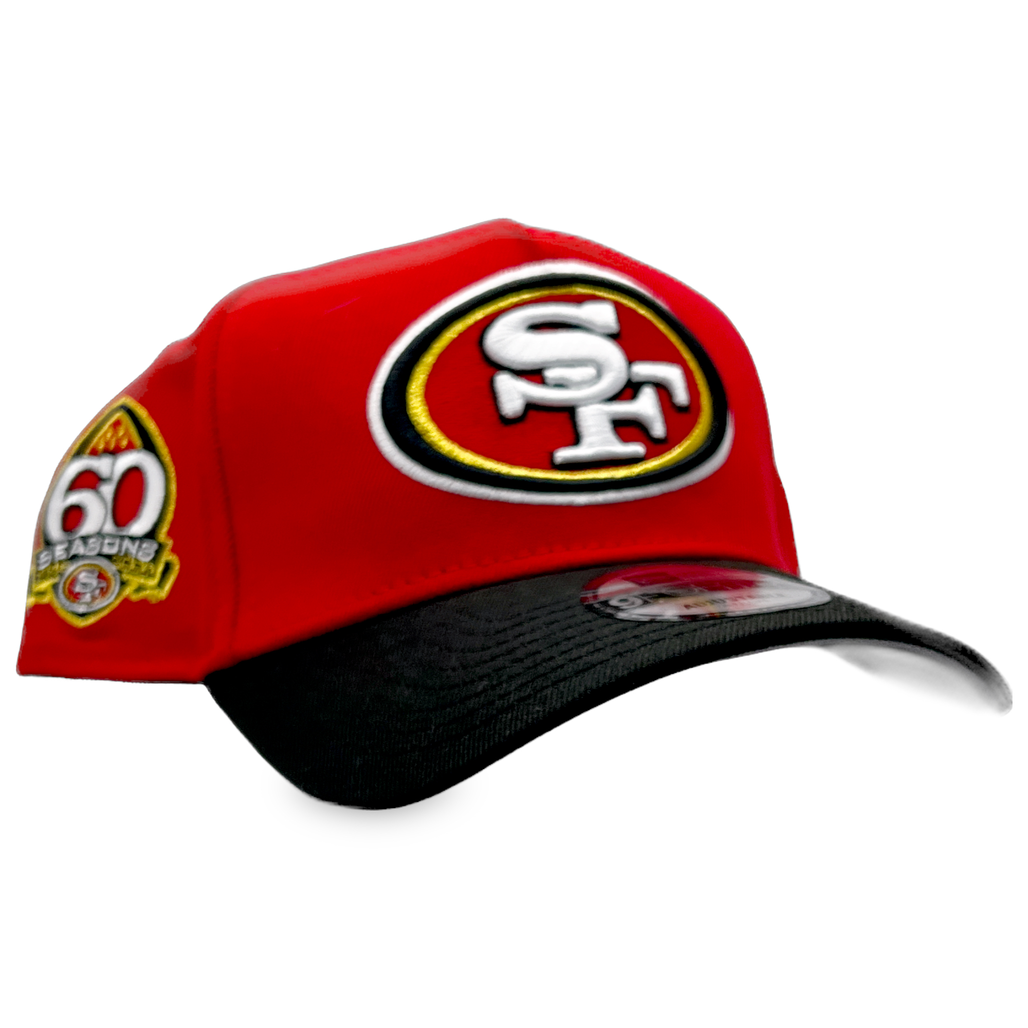 San Francisco 49ers Red/Black New Era 9FORTY 60th Season Snapback Hat