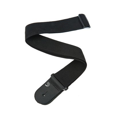 D'Addario Black Polypropylene Guitar Strap Black 2 in