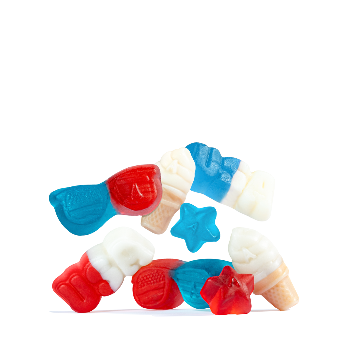 Albanese USA US of Yay Summer Gummies Red White Blue 5lb