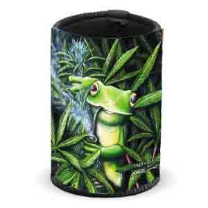 CAN COOLER - FROG WITH PIPE