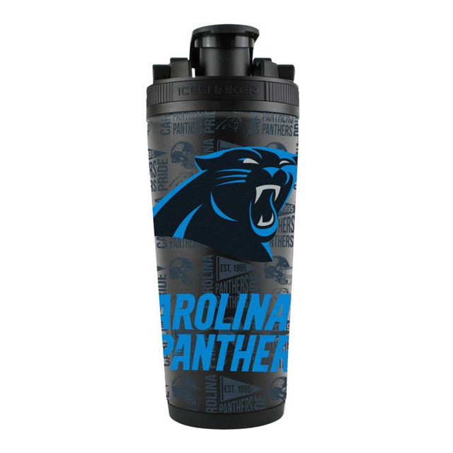 Carolina Panthers 4D Stainless Steel Ice Shaker 26oz